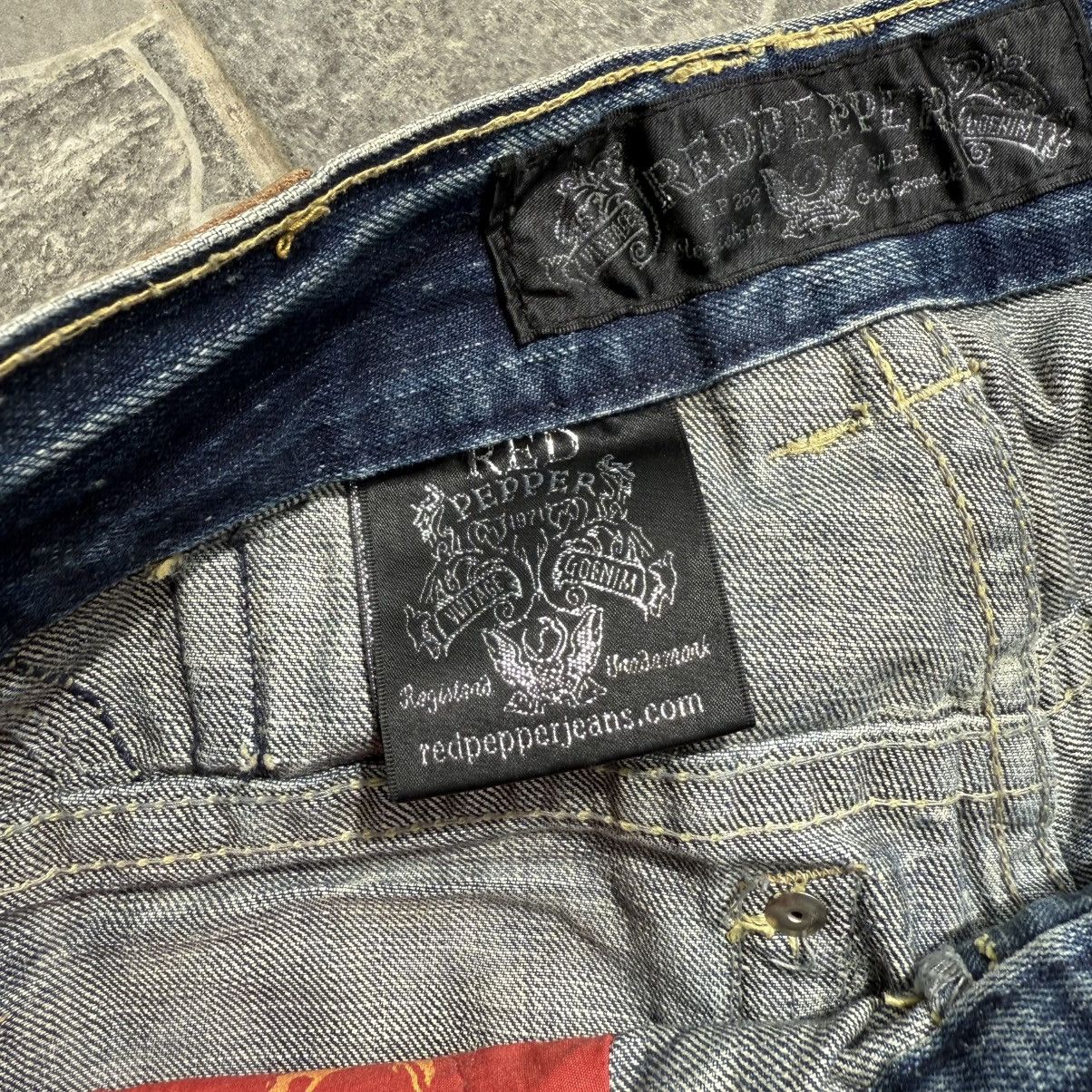 Japanese Brand Denim Flare Red Pepper Vintage Size US 31 - 9 Thumbnail