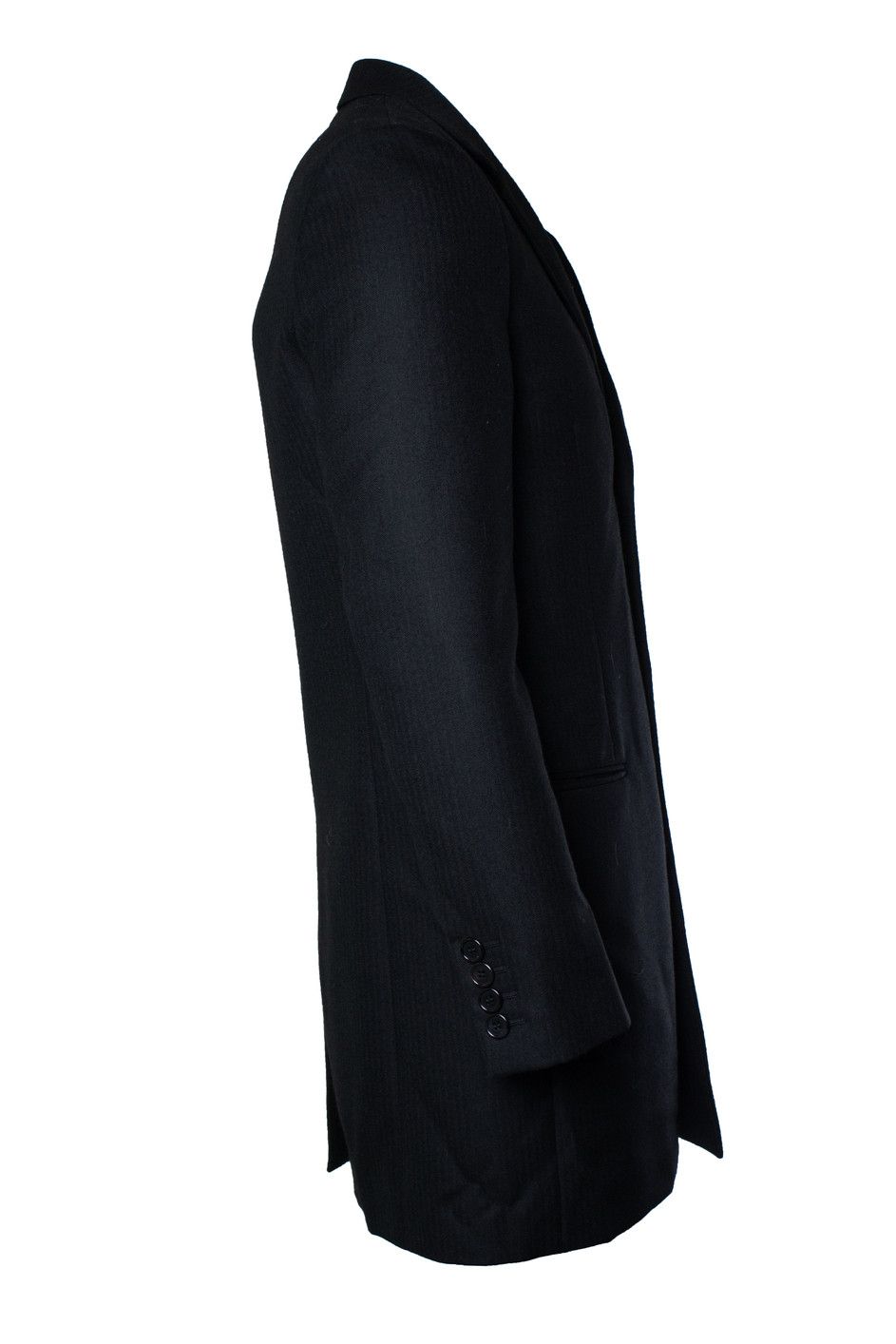 Saint Laurent Paris Saint Laurent, black fishbone blazer jacket 2018 Size 50R - 3 Thumbnail