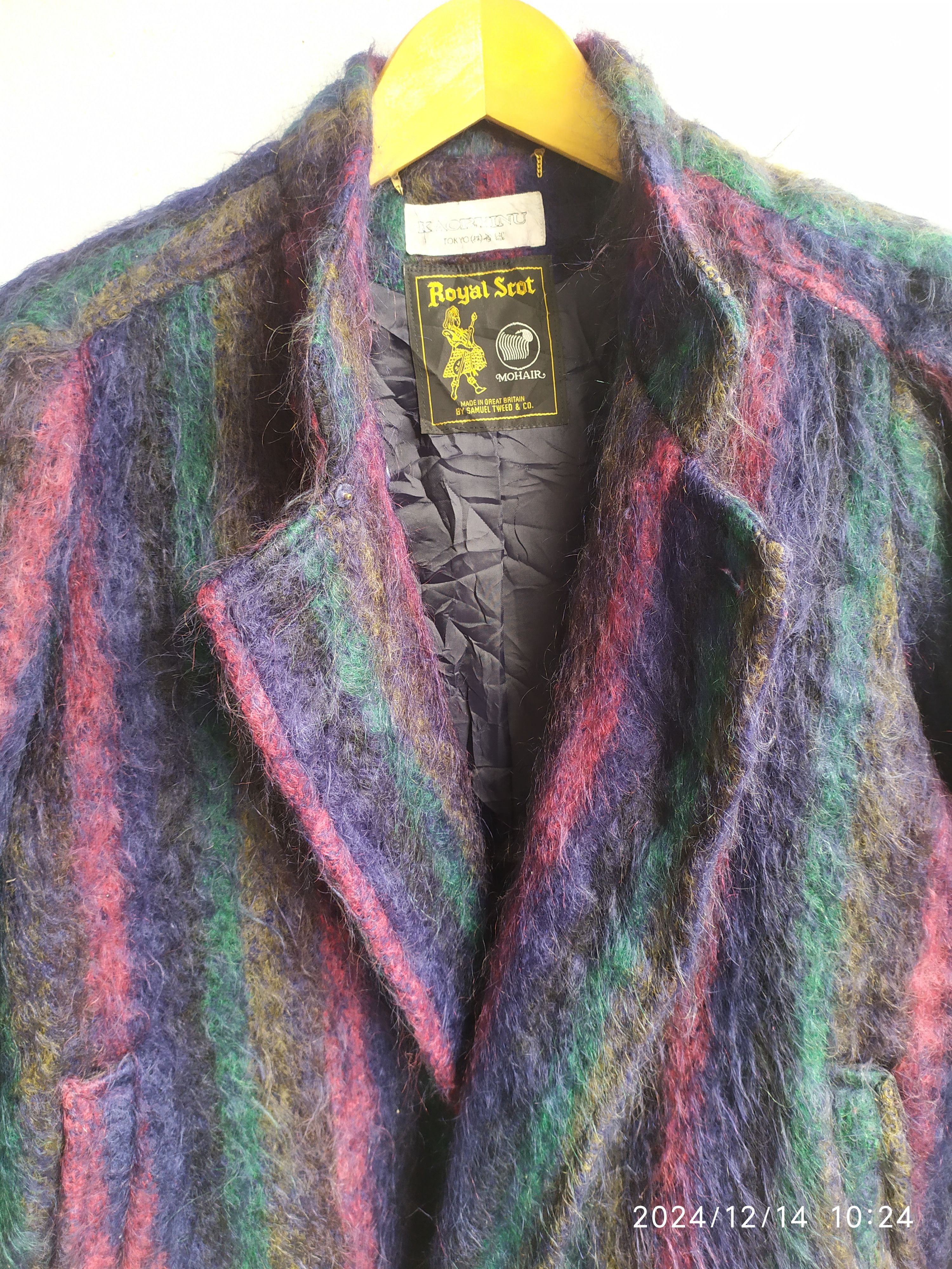 Designer × Vintage Royal Scot Mohair By Samuel Tweed For Kaoryinu Tokyo Coat Size US L / EU 52-54 / 3 - 3 Thumbnail