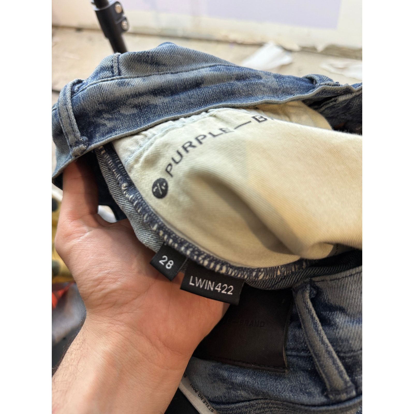 Purple Brand Purple Brand Blue Dye Light Wash Jeans Size US 28 / EU 44 - 5 Thumbnail