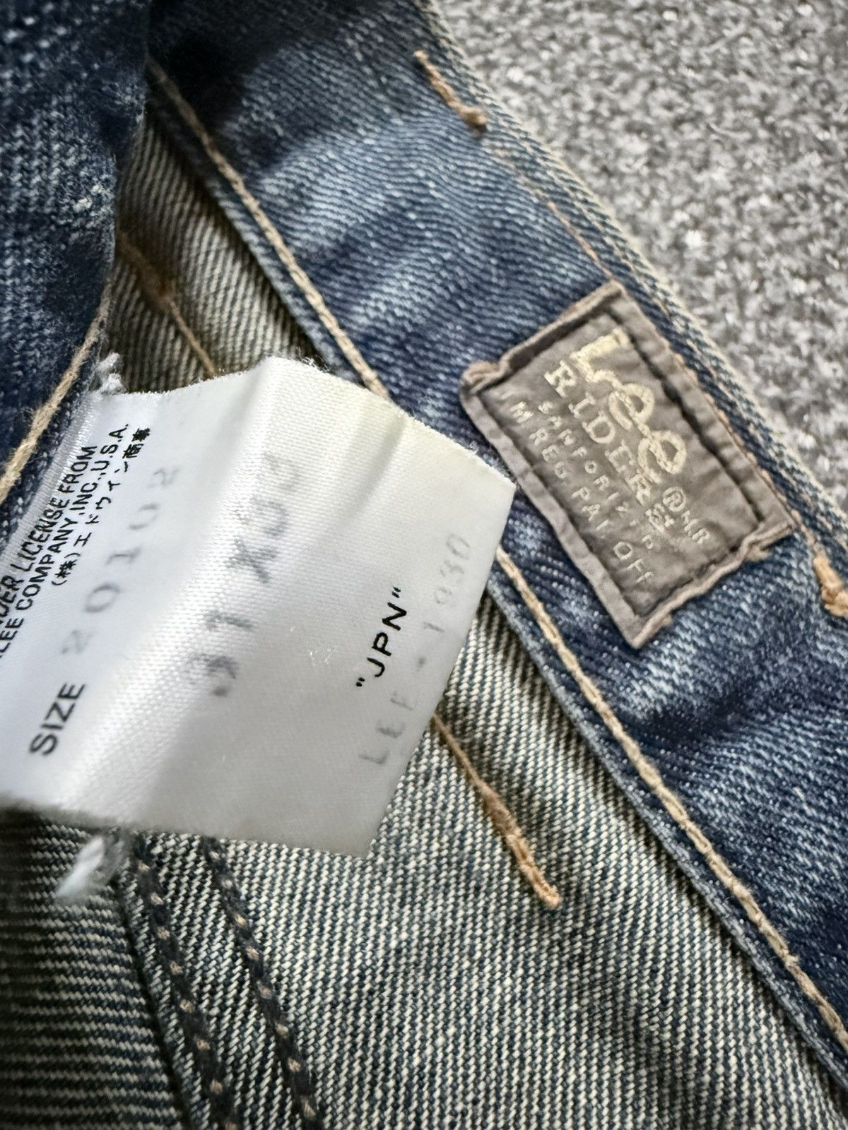 Lee × Number (N)ine Vintage 90s Flared Japanese Lee Fade Aging Washed Distressed Size US 31 - 16 Thumbnail