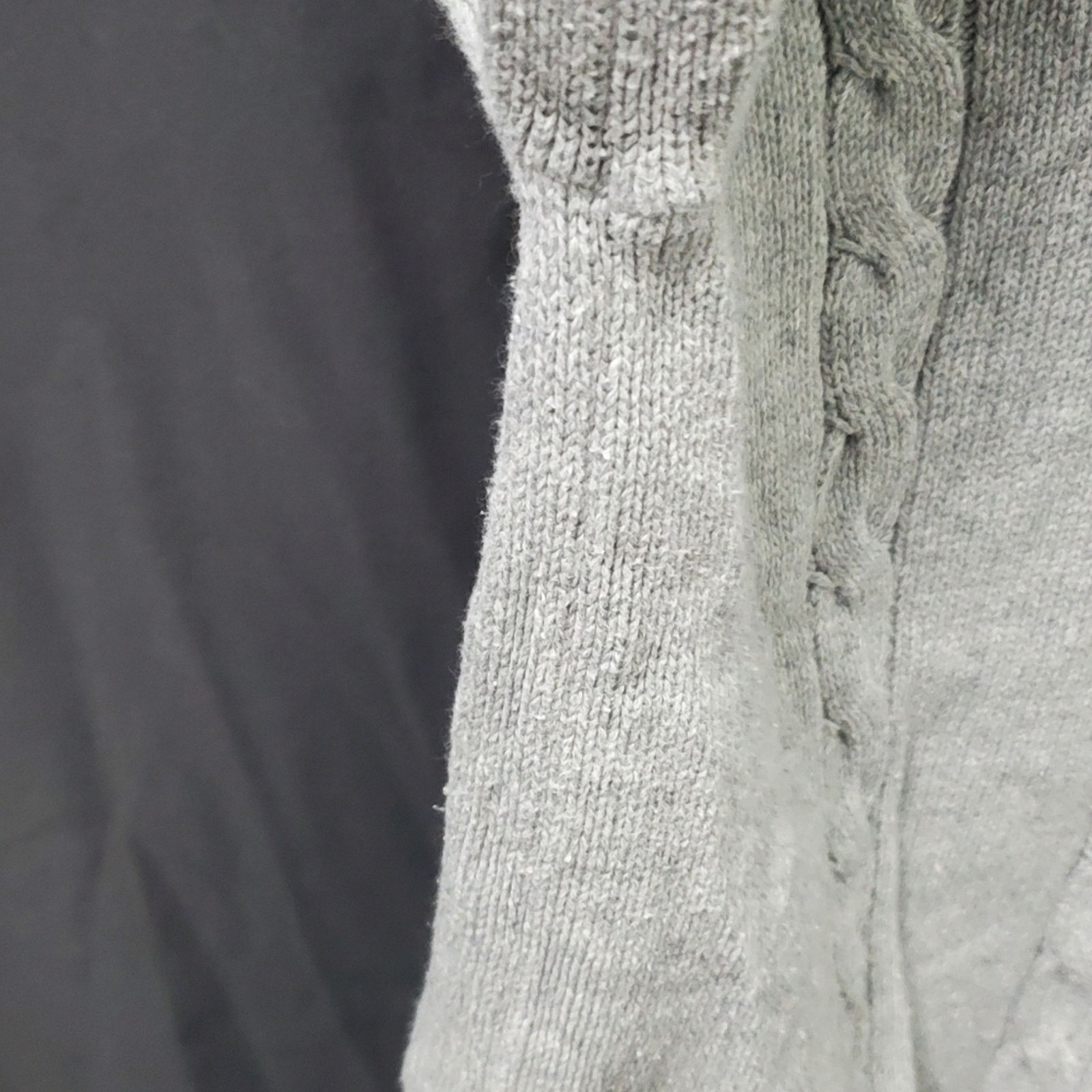 Calvin Klein Calvin Klein Nautical Gray Cotton Cable Knit Accent Sweater Size US M / EU 48-50 / 2 - 7 Thumbnail