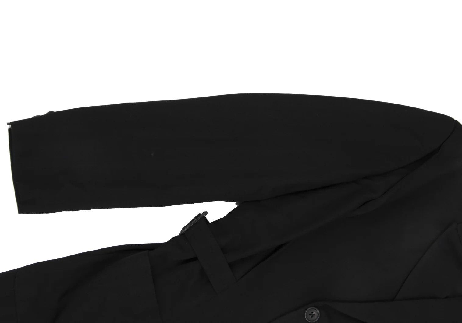 Yohji Yamamoto Yohji Yamamoto Wool Gabardine Jacket Black M Size US M / EU 48-50 / 2 - 5 Thumbnail