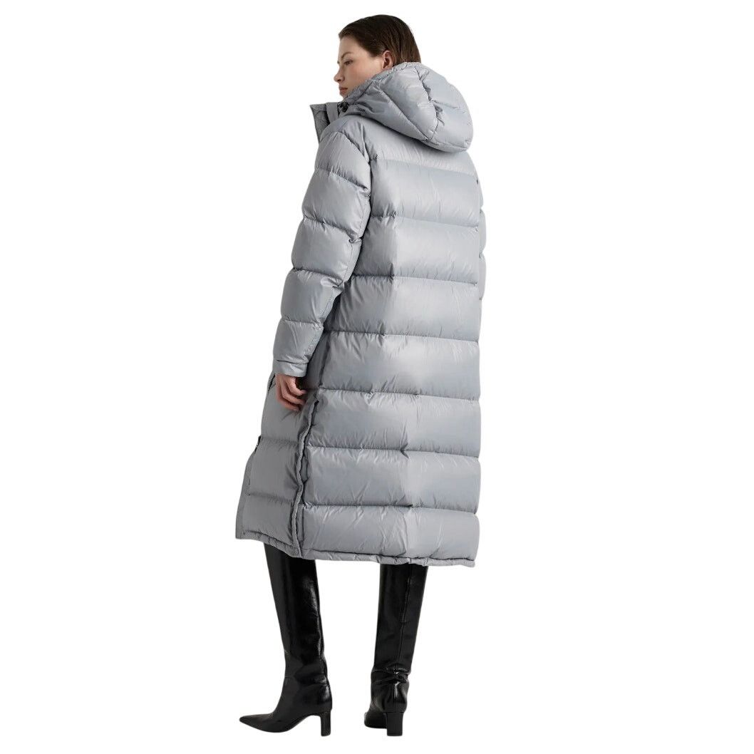 Quince Quince XS Responsible Down Long Puffer Coat Feather Gray Size XS / US 0-2 / IT 36-38 - 3 Thumbnail