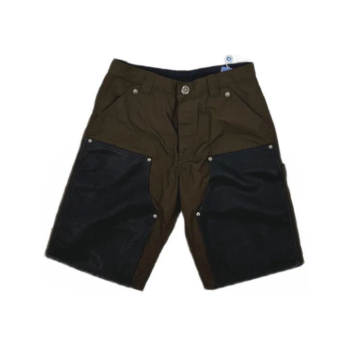 Chrome Hearts Chrome Hearts Color Block Leather Shorts 0079 Size US 31 - 1 Thumbnail