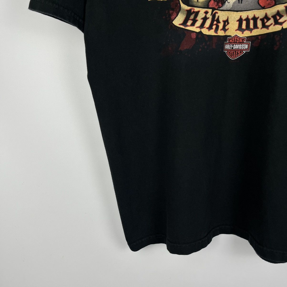 Harley Davidson Vintage Harley Davidson Orlando Skulls Big Logo T Shirt 00’s Size US XL / EU 56 / 4 - 4 Thumbnail