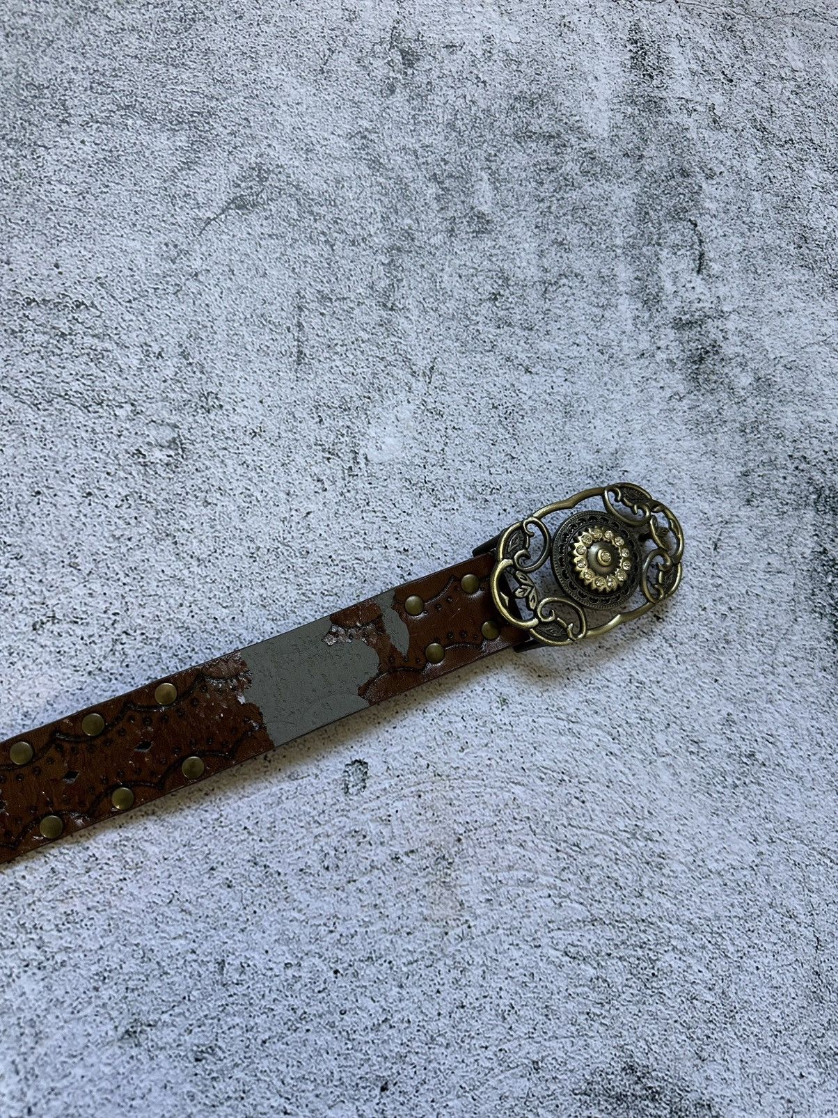 Japanese Brand Vintage Distressed Hysteric Style Belt Y2K Metal Logo Size ONE SIZE - 9 Thumbnail