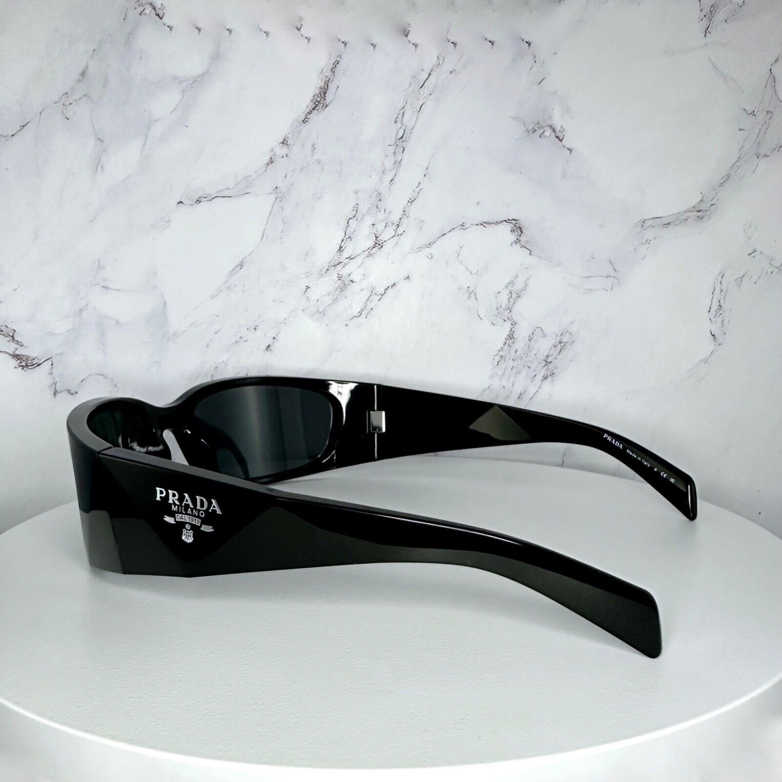 Prada New Prada Sunglasses Black Symbole Logo Wrap Size ONE SIZE - 12 Thumbnail