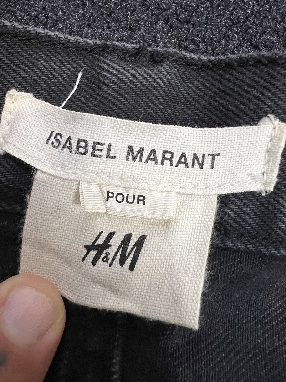 H&M × Isabel Marant Isabel Marant x HM taped jorts shorts Size 31" - 7 Thumbnail