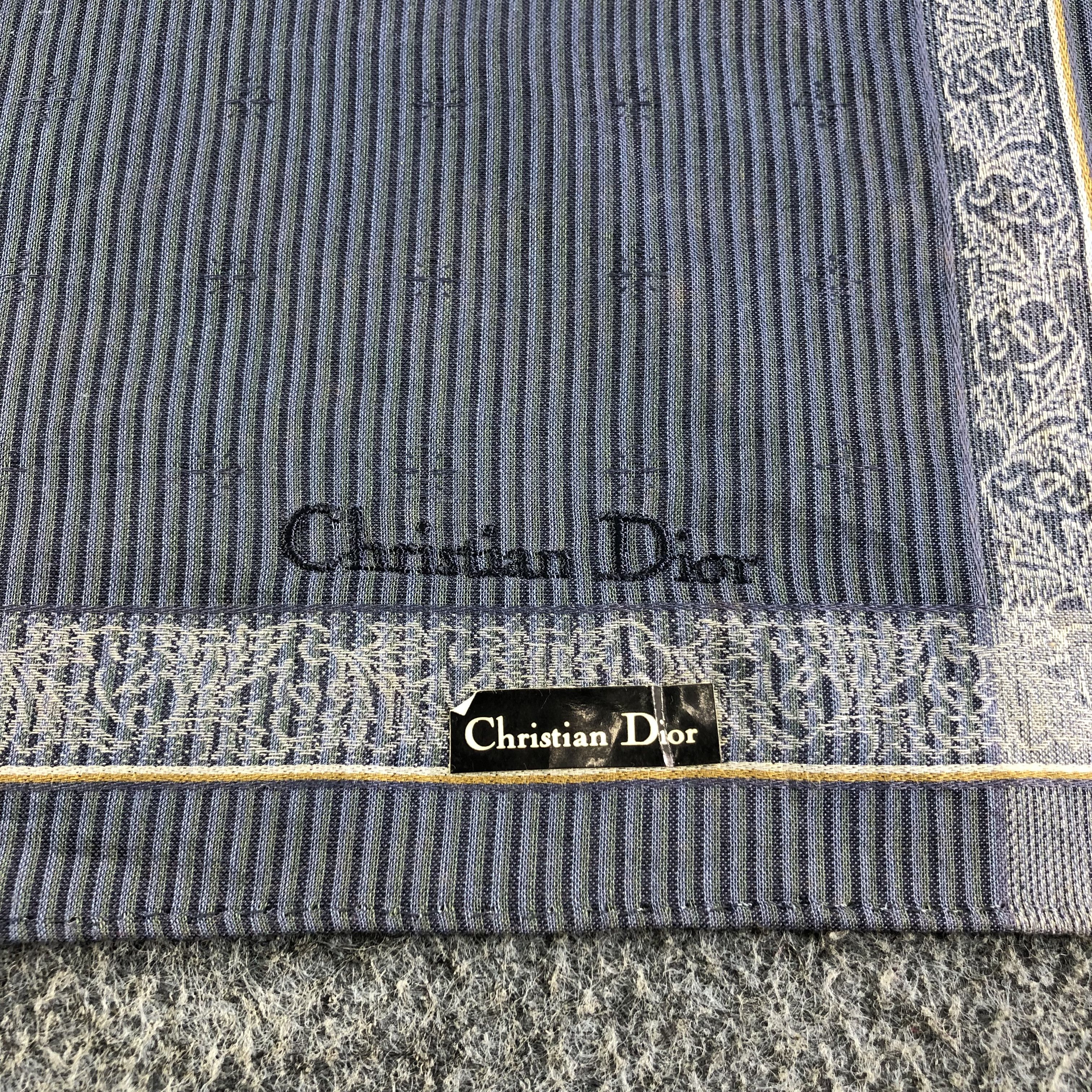 Christian Dior Monsieur Christian Dior Handkerchief Bandana Neckerchief H2316 Size ONE SIZE - 3 Thumbnail