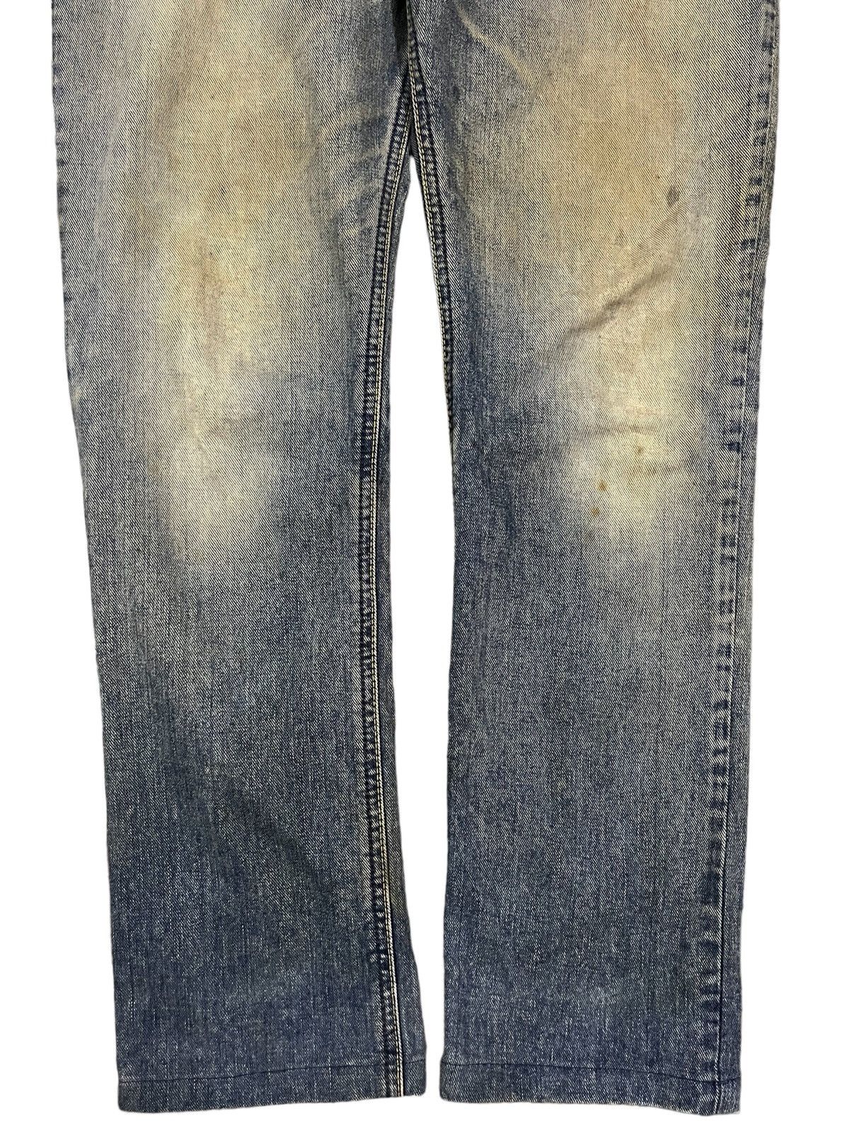 Japanese Brand × Lee Vintage Lee Mud Wash Distressed Straight Cut Classic Jeans Size US 32 / EU 48 - 4 Thumbnail