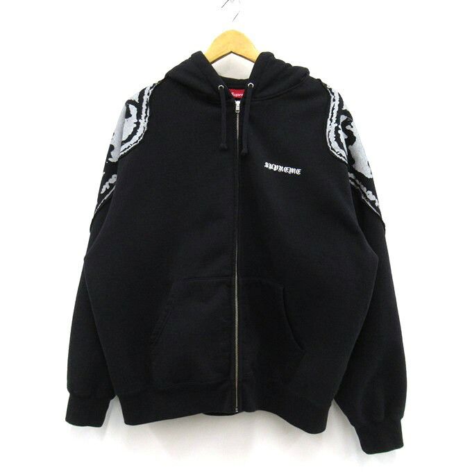 Supreme Supreme Knowledge Reigns Zip Up Hoodie Black (Size Small