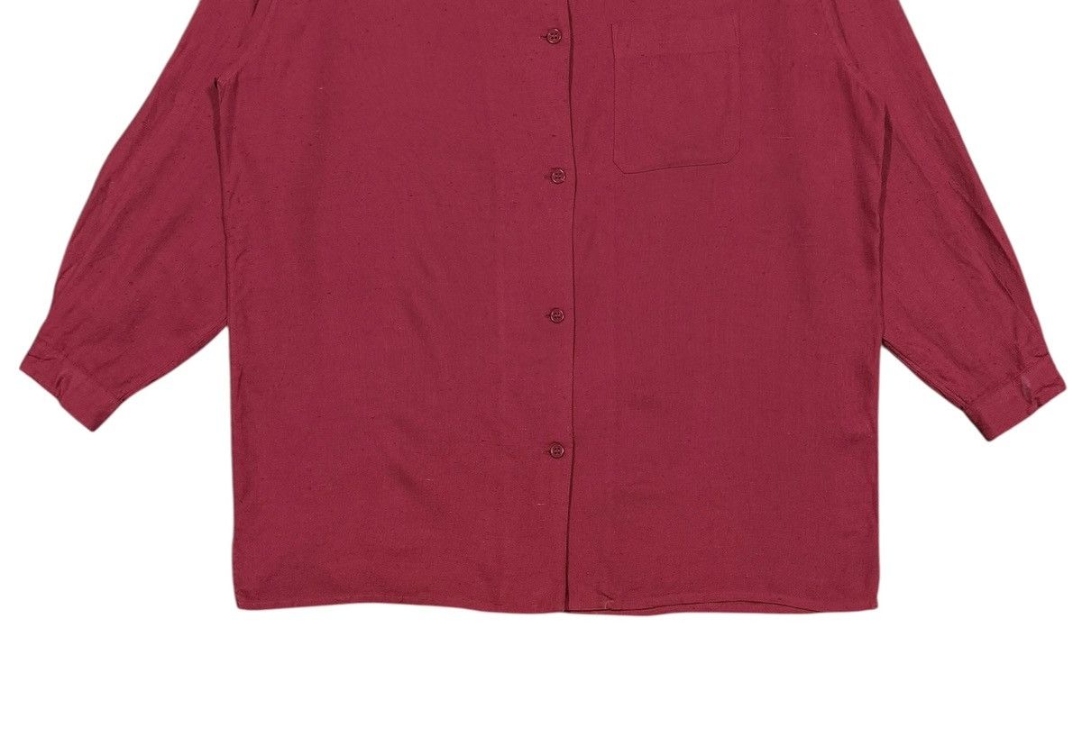 Yohji Yamamoto Vtg🔥80’s Workshop Yohji Yamamoto Cotton Linen Red Button Ups Size US XL / EU 56 / 4 - 4 Thumbnail