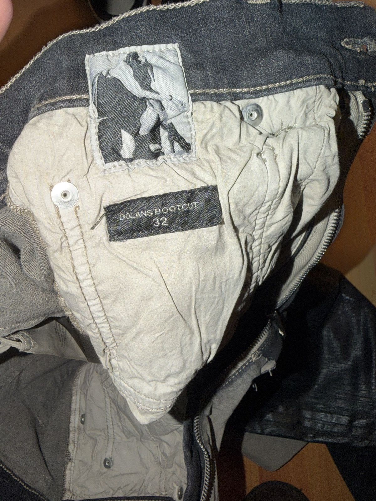 Rick Owens Drkshdw RICK OWENS Bolans bootcut crazy RARE Size US 32 / EU 48 - 3 Thumbnail