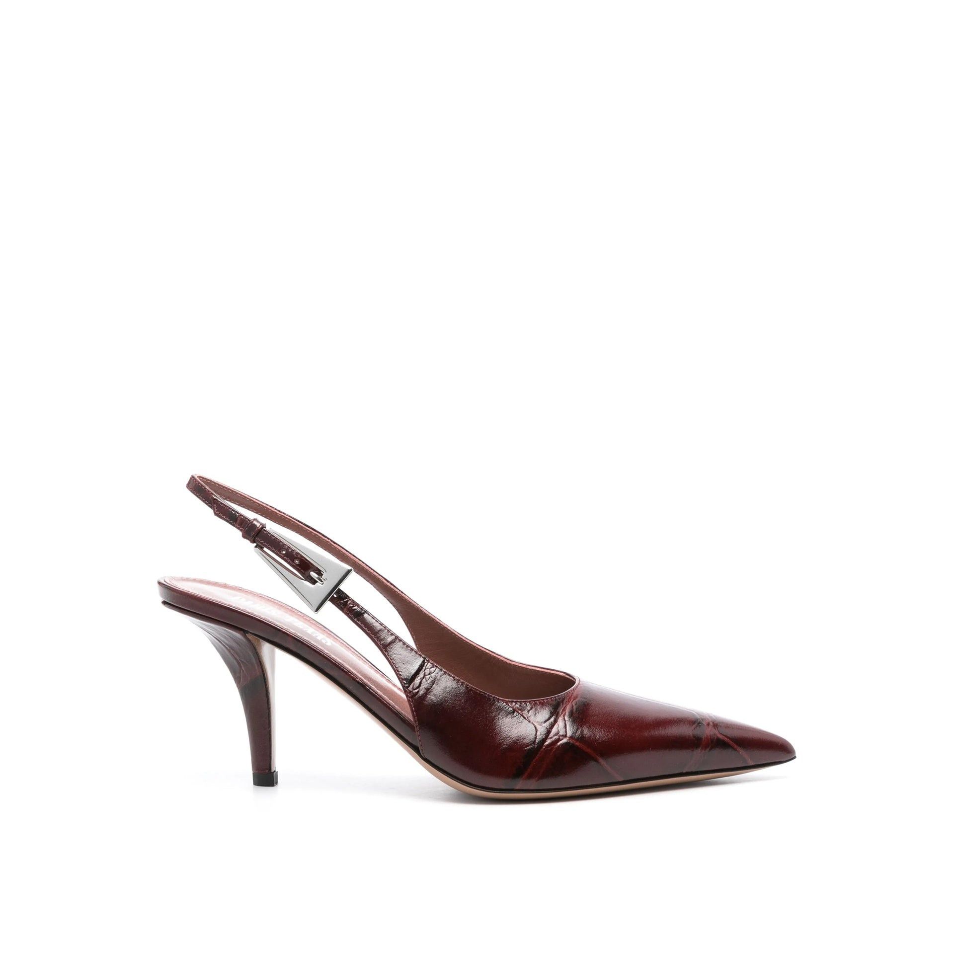 Paris Texas Jessica Leather Slingback Pumps Shoes, Women's (Size 11)
