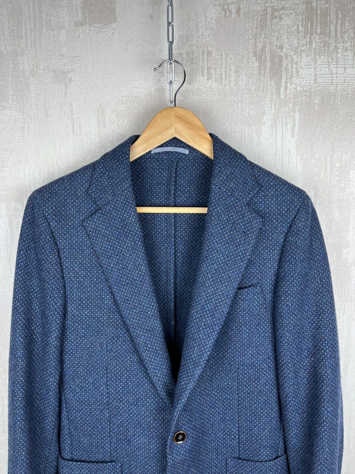 Designer SCALPERS Wool Blazer Jacket Size EUR 46 Navy Blue Size US S / EU 44-46 / 1 - 2 Thumbnail