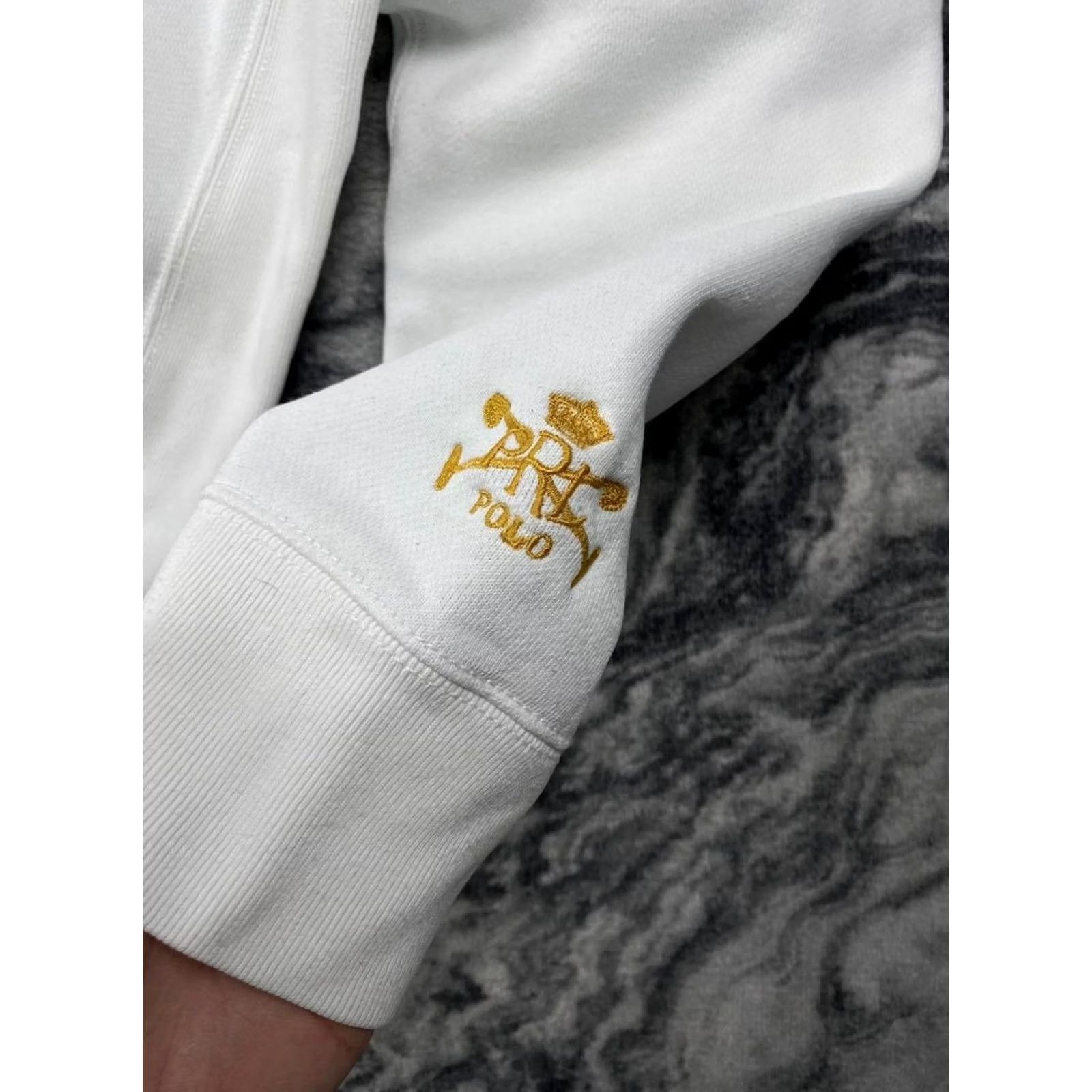 Polo Ralph Lauren VINTAGE Polo Ralph Lauren Hoodie 90s Double Big Pony LXVII Men Size L White Size US L / EU 52-54 / 3 - 5 Thumbnail