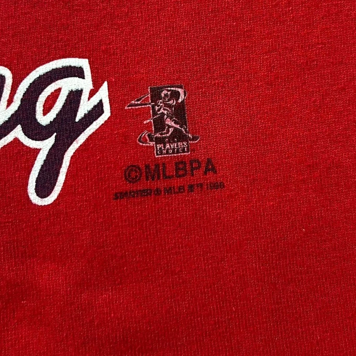 Starter VINTAGE Starter MLB Mark McGwire Sultan Of Swing Cardinals Baseball T-Shirt L XL Red Mens Short Sleeve Graphic Print T-Shirt 1998 Size US L / EU 52-54 / 3 - 4 Thumbnail