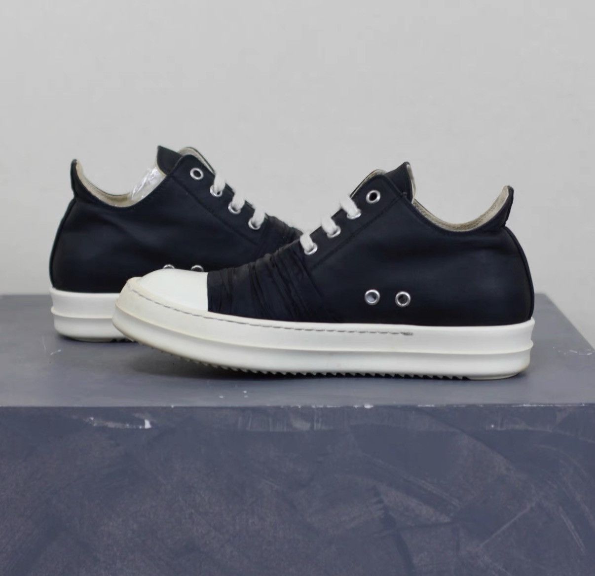 Rick Owens Rick Owens DRKSHDW Silk Strap Converse-Inspired Sneakers Size US 6.5 / IT 36.5 - 6 Thumbnail