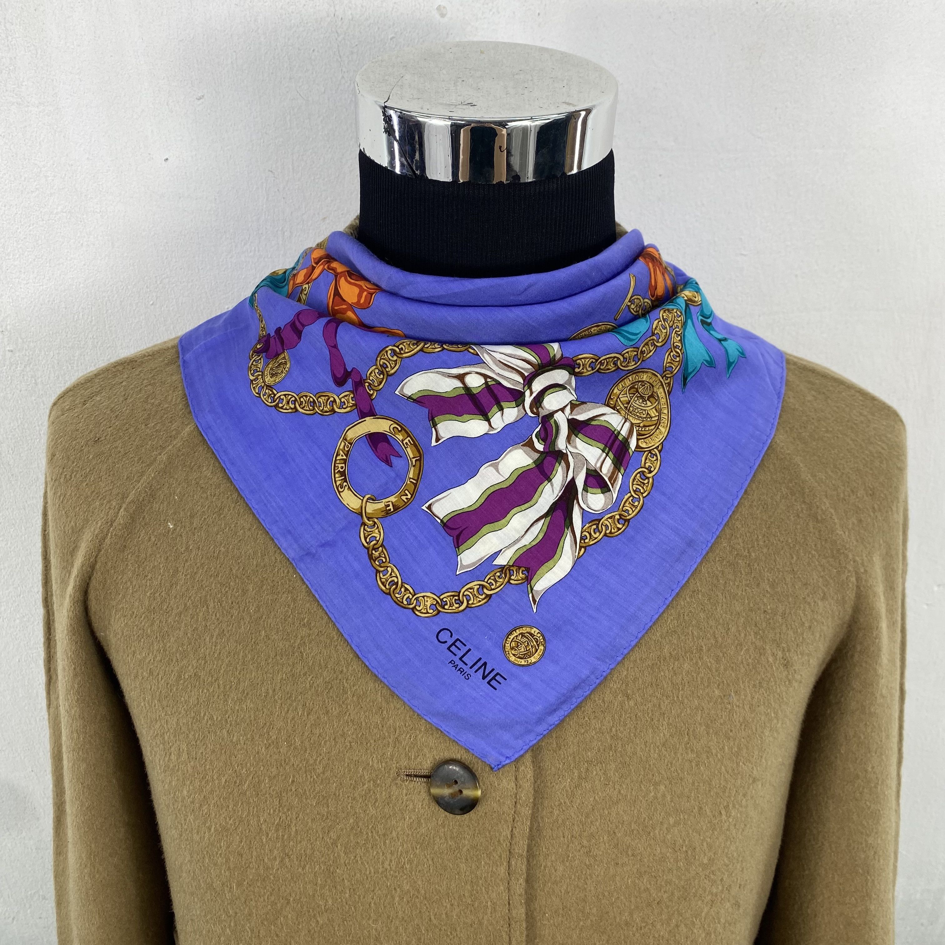Celine Vintage Celine Handkerchief Neckerchief Bandana H459Q Size ONE SIZE - 2 Thumbnail