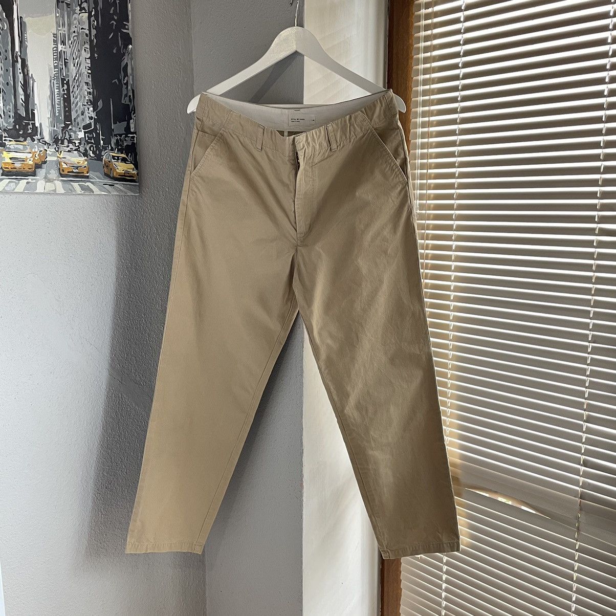 Japanese Brand × STILL BY HAND STILL BY HAND Japan Made Beige Chino Pants / Sz 3 Size US 34 / EU 50 - 1 Thumbnail