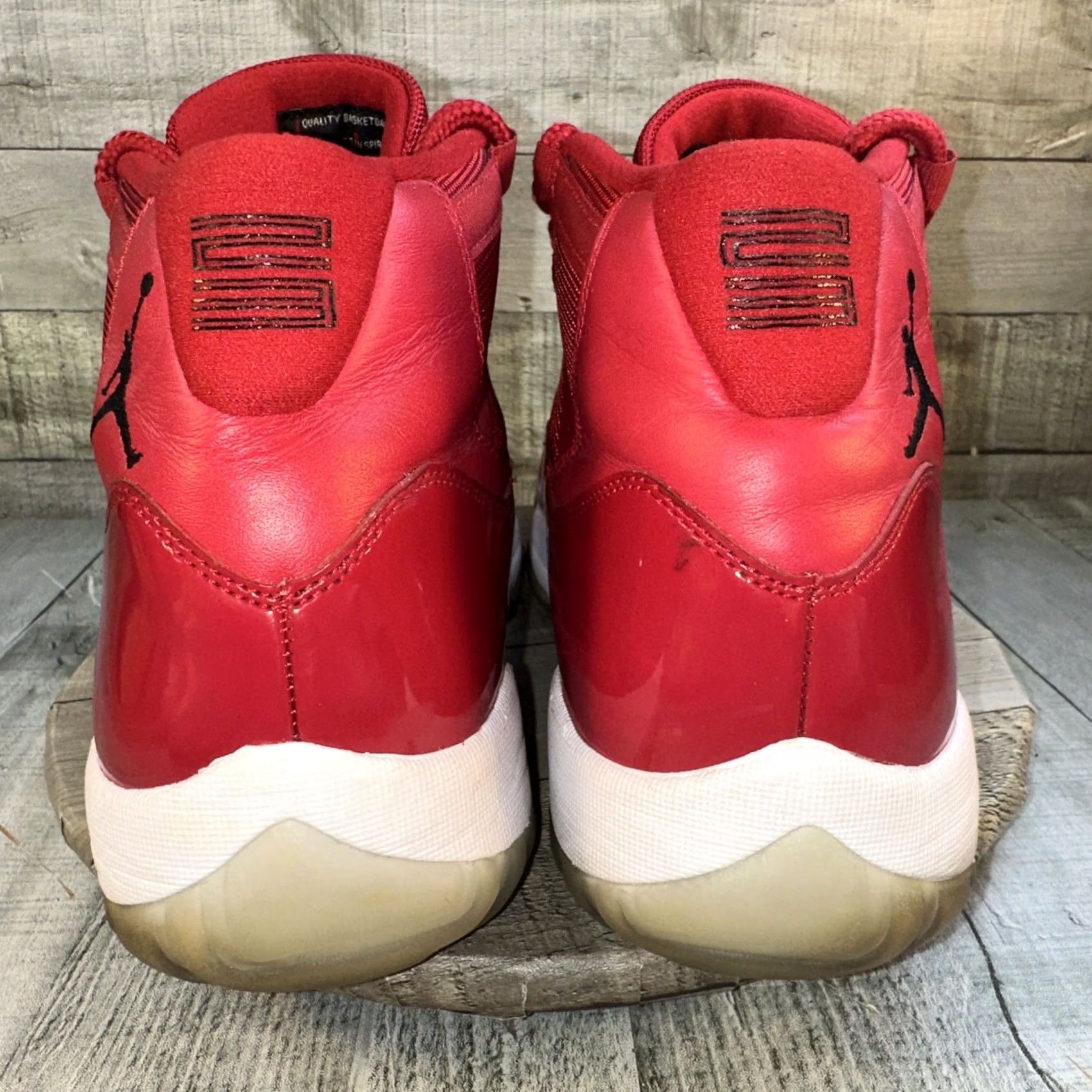 Jordan Brand Size 12 Jordan 11 Retro High Win Like '96 Men's Sneakers Red Size US 11 / EU 44 - 6 Thumbnail