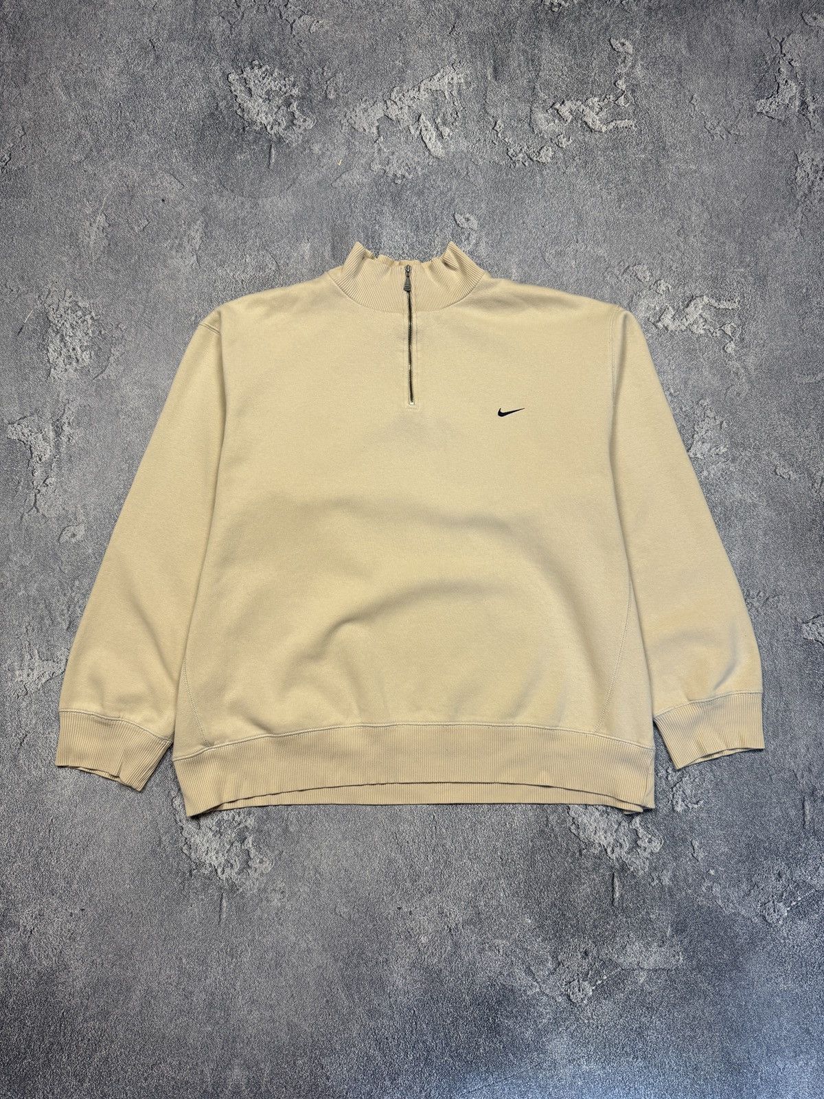 Nike Vintage Nike 1/4 Zip Y2K Basic Sweatshirt Boxy Hoodie Size US XXL / EU 58 / 5 - 1 Thumbnail