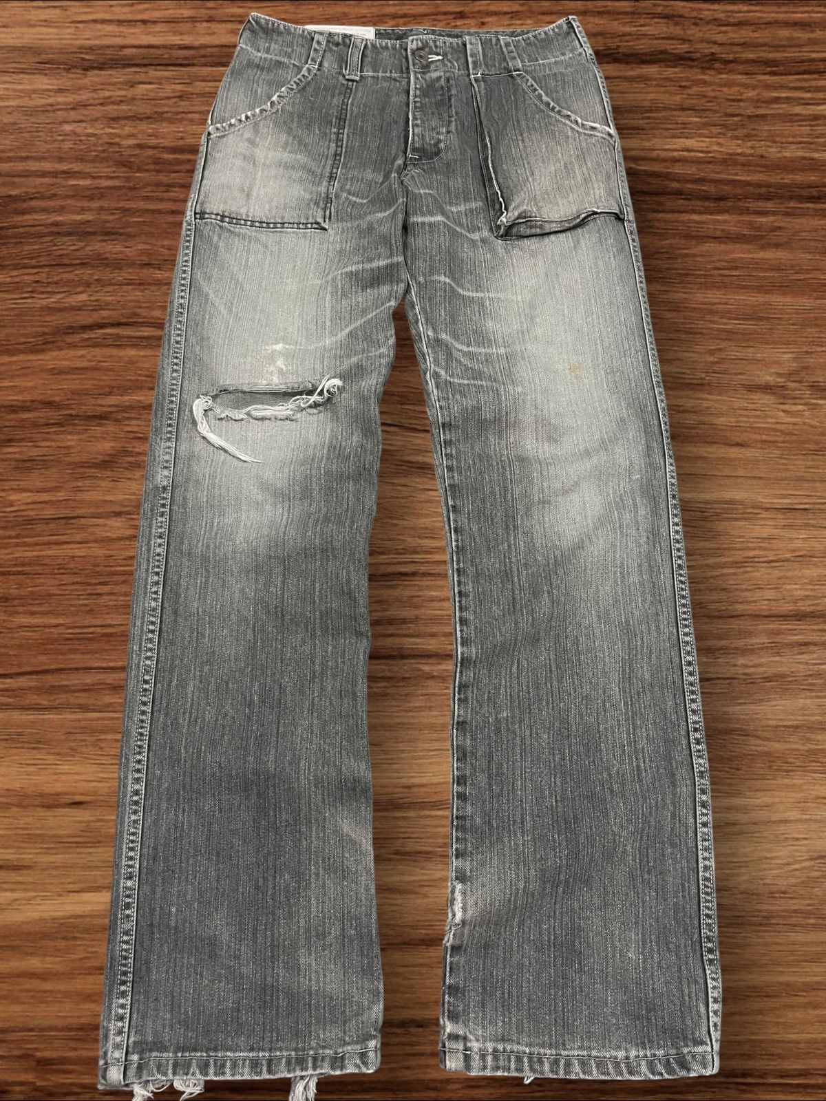 Johnbull Vintage Japanese John Bull Distressed Military Baker Jeans Size US 29 - 1 Thumbnail