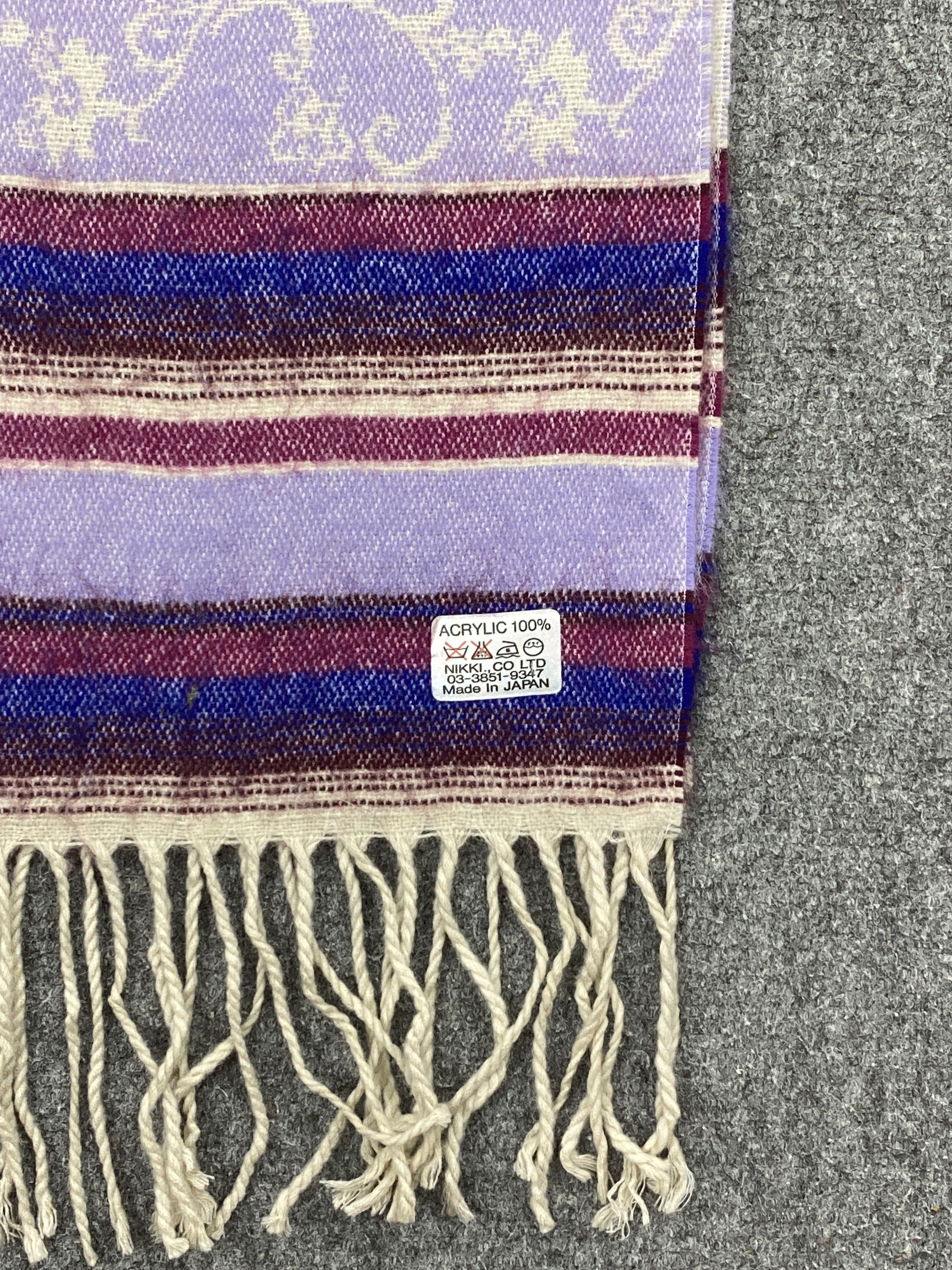 Japanese Brand Vintage Japanese Brand Stripes Muffler Scarf SC0041 Size ONE SIZE - 4 Thumbnail