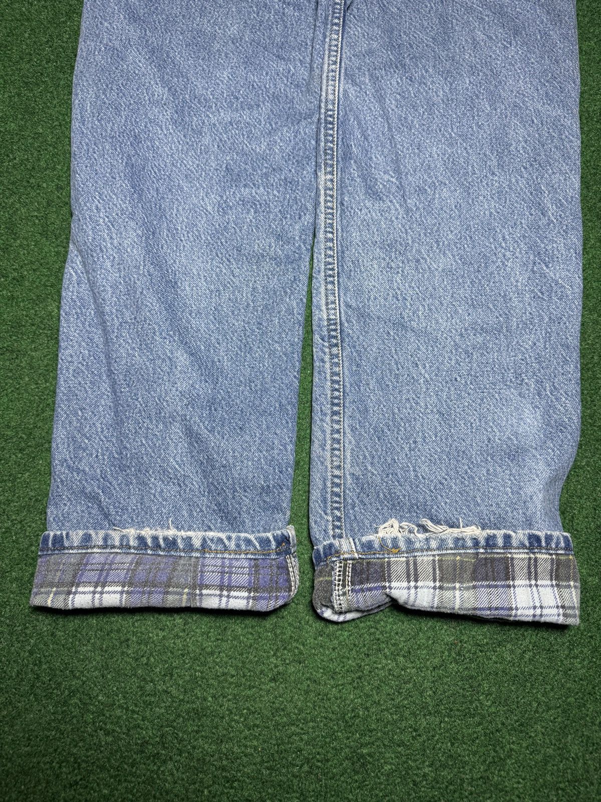 Carhartt Vintage 90s Carhartt Flannel Lined 34x33 Outdoor Work Jeans Size 34" / US 12 / IT 48 - 3 Thumbnail