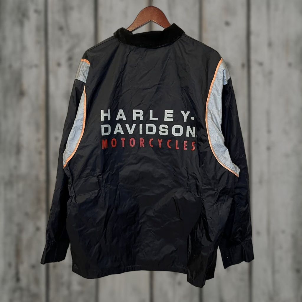 Harley Davidson VINTAGE Harley-Davidson Mens Reflective Rain Suit Jacket Size M Size 40R - 1 Thumbnail