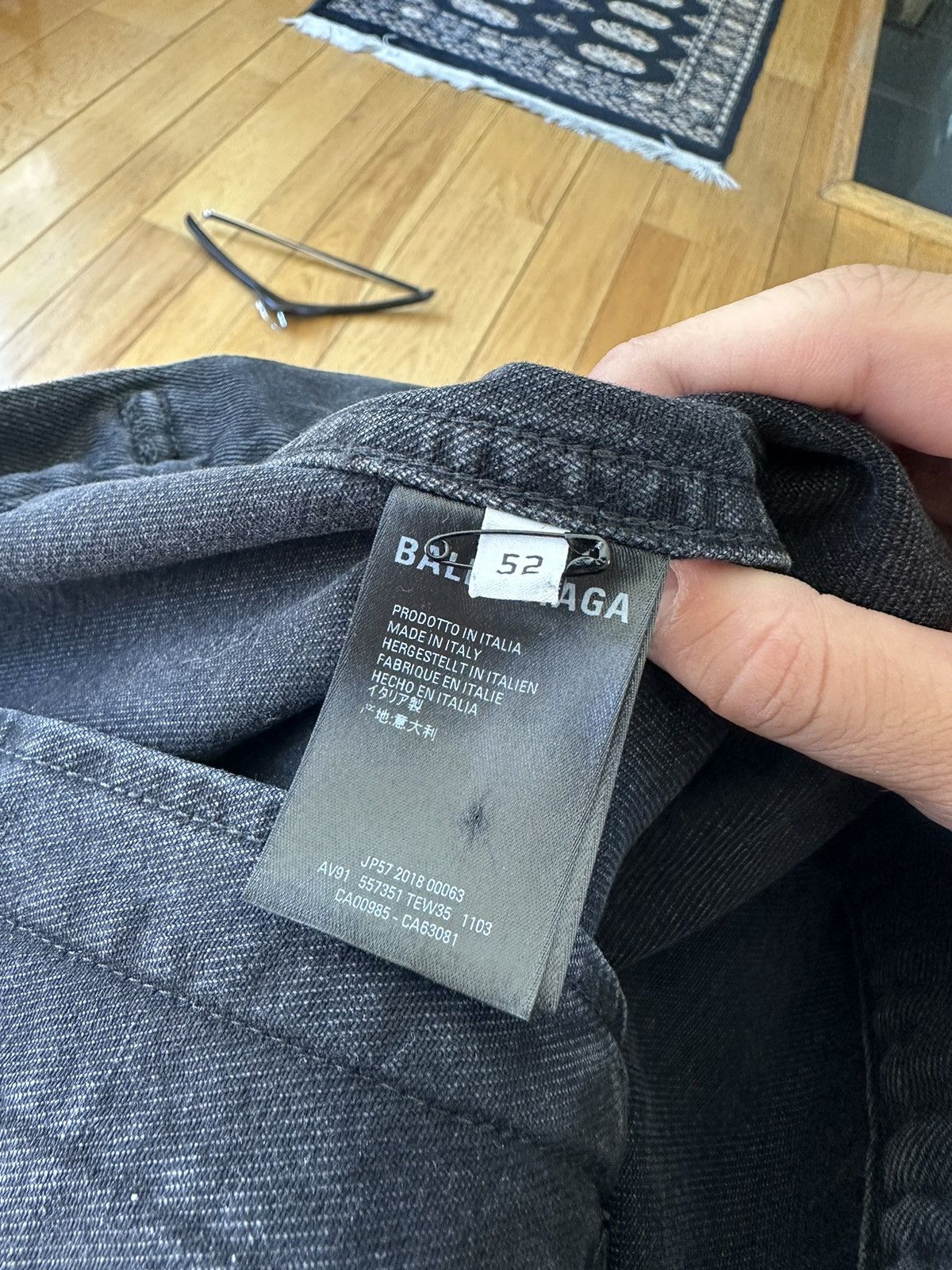 Balenciaga Balenciaga Logo Denim Jacket Size US L / EU 52-54 / 3 - 7 Thumbnail