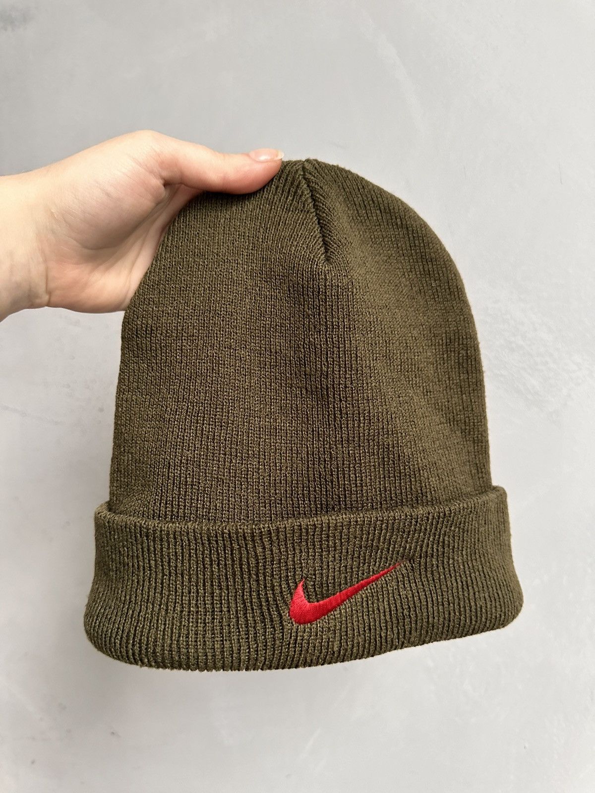 Nike Wow 😻 White Beanie Nike Y2K Streetwear Outdoor Arcteryx Size ONE SIZE - 7 Thumbnail