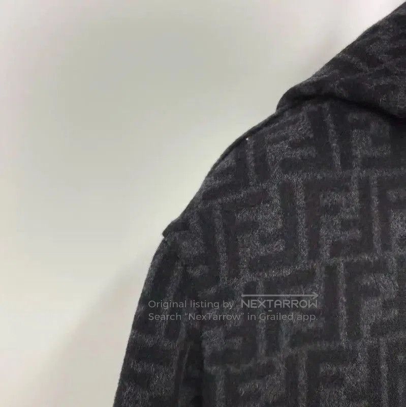 Fendi Fendi Men's Hooded Wool Coat in Multi-Color . Size US M / EU 48-50 / 2 - 3 Thumbnail