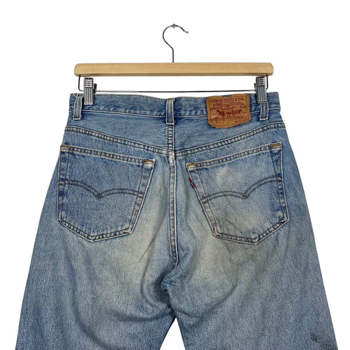 Levi's Vintage 90s Levis 501xx Button Fly Distressed Denim W31 Size US 31 - 13 Thumbnail