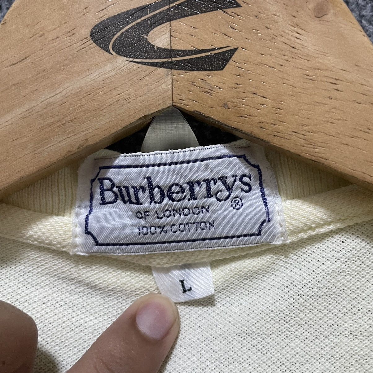 Burberry × Vintage Vintage 90s Burberrys Polo T Shirt Size US M / EU 48-50 / 2 - 5 Thumbnail