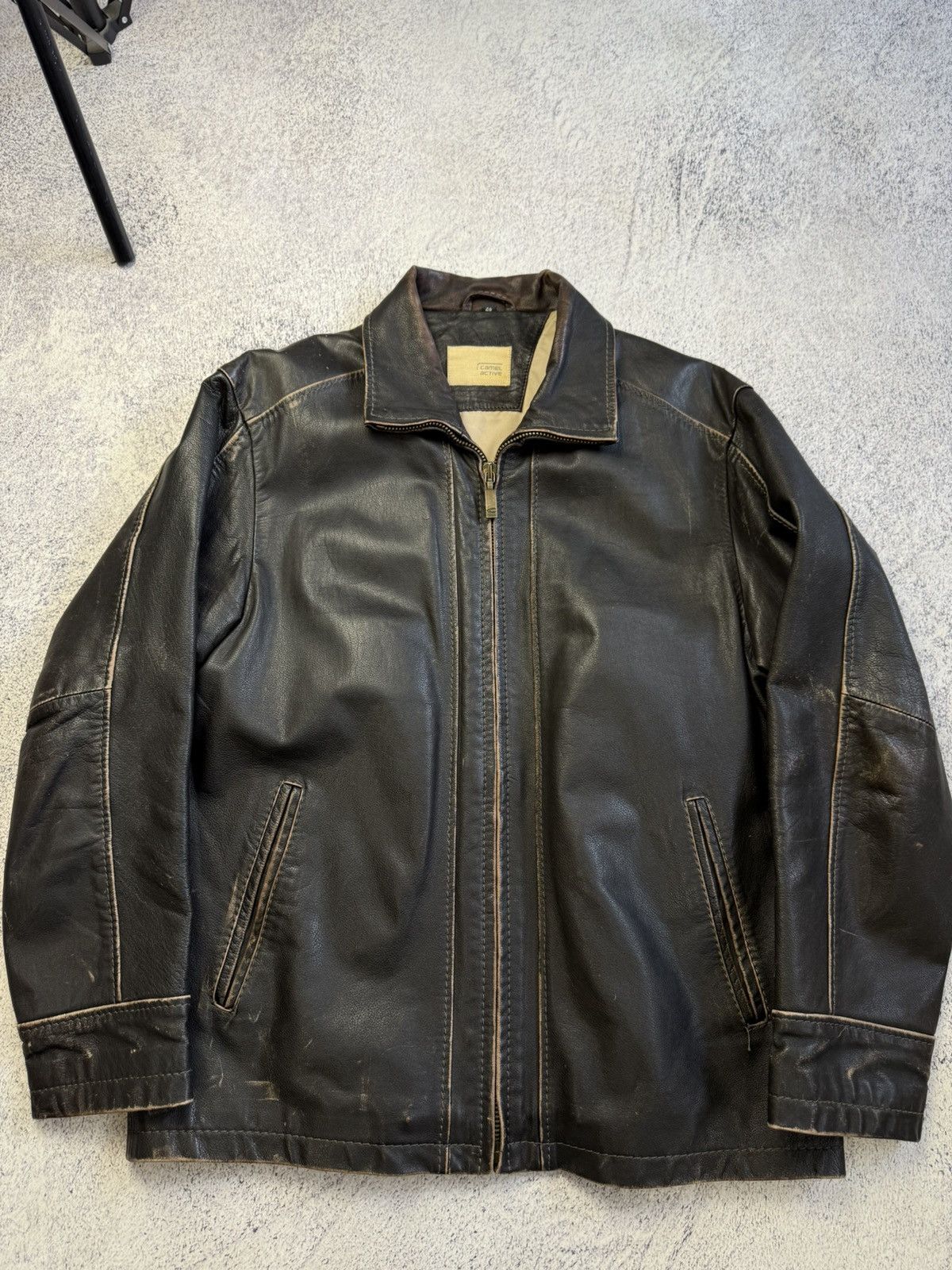 camel active Vintage Camel Active Leather Jacket Rare Old Money Size US M / EU 48-50 / 2 - 7 Thumbnail