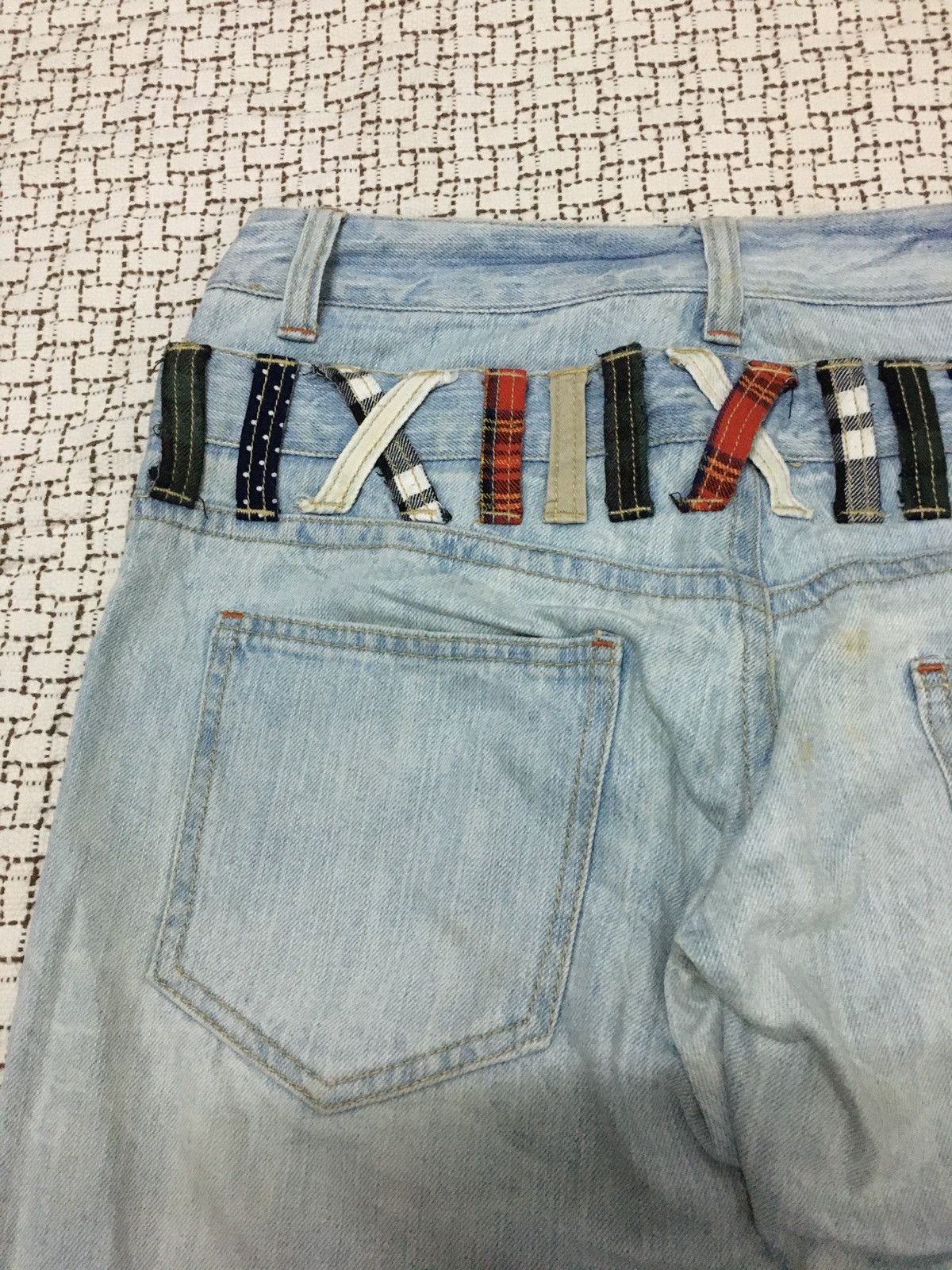 If Six Was Nine × Japanese Brand × Le Grande Bleu (L.G.B.) Clif de Sol Double Waist Nice Jeans (Y01) Size US 32 / EU 48 - 3 Thumbnail