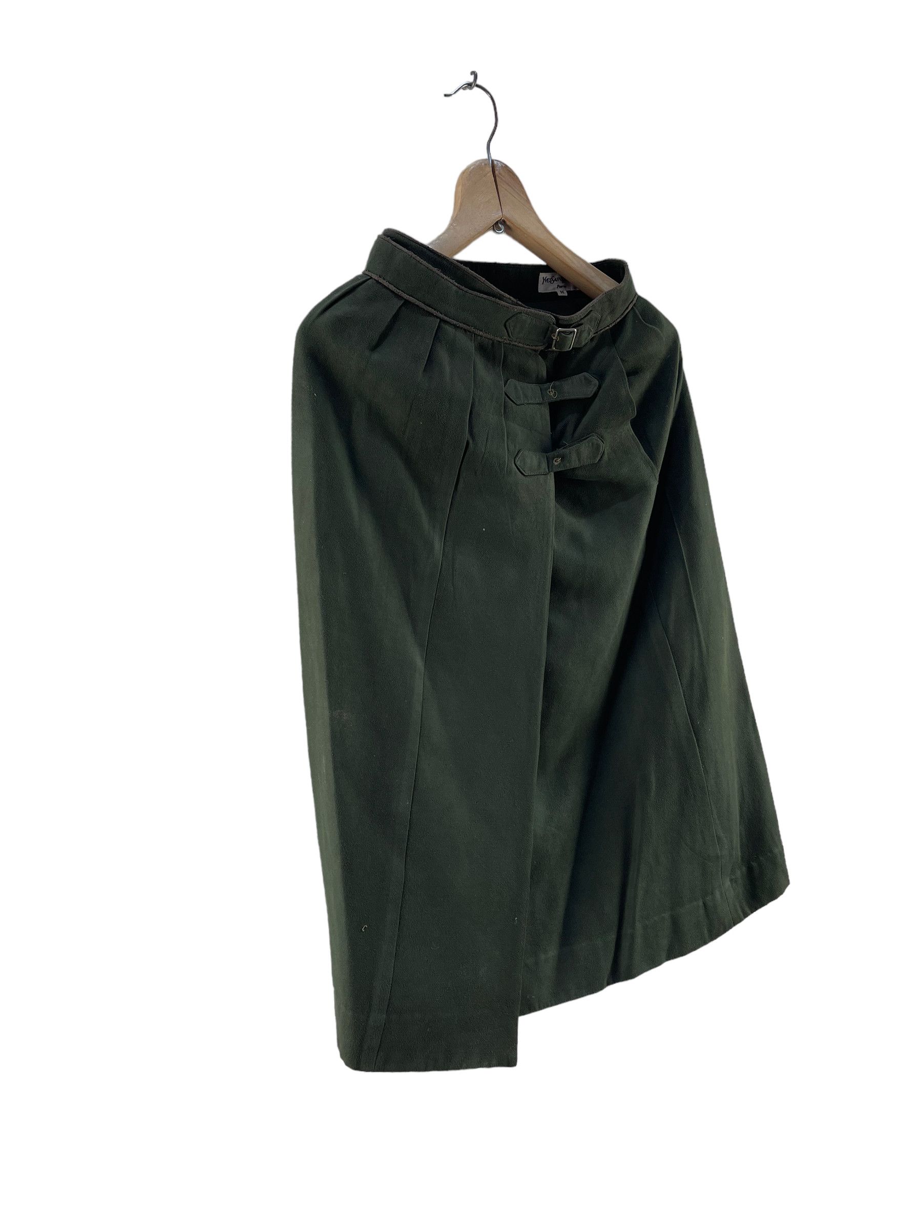 Yves Saint Laurent Vintage Green Yves Saint Laurent Midi Skirt Size 24" / US 00 / IT 34 - 4 Thumbnail