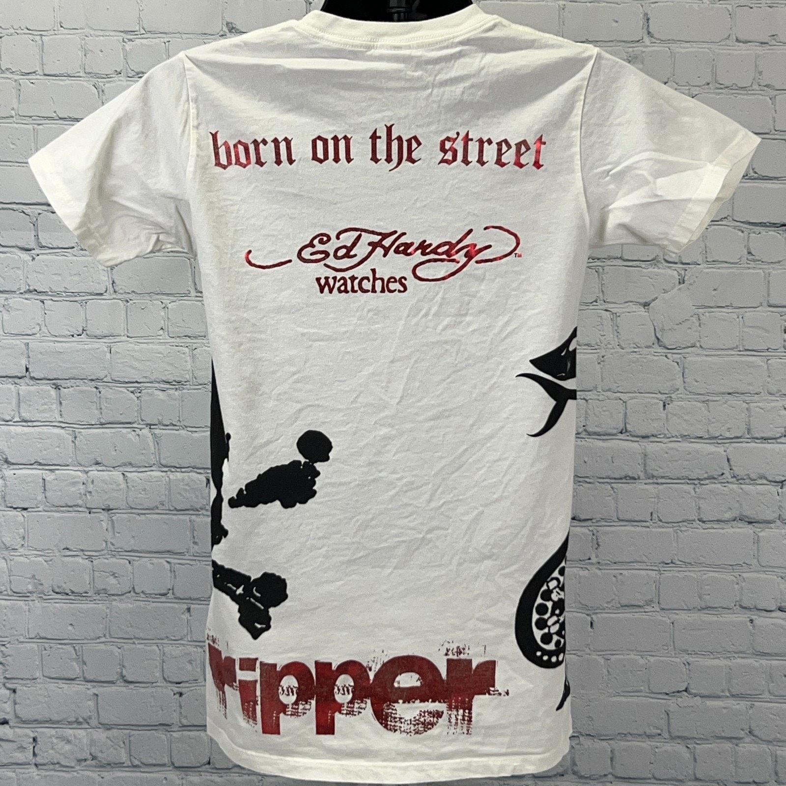 Ed Hardy Ed Hardy Smet Ripper T Shirt Christian Audigier White S Size US S / EU 44-46 / 1 - 3 Thumbnail