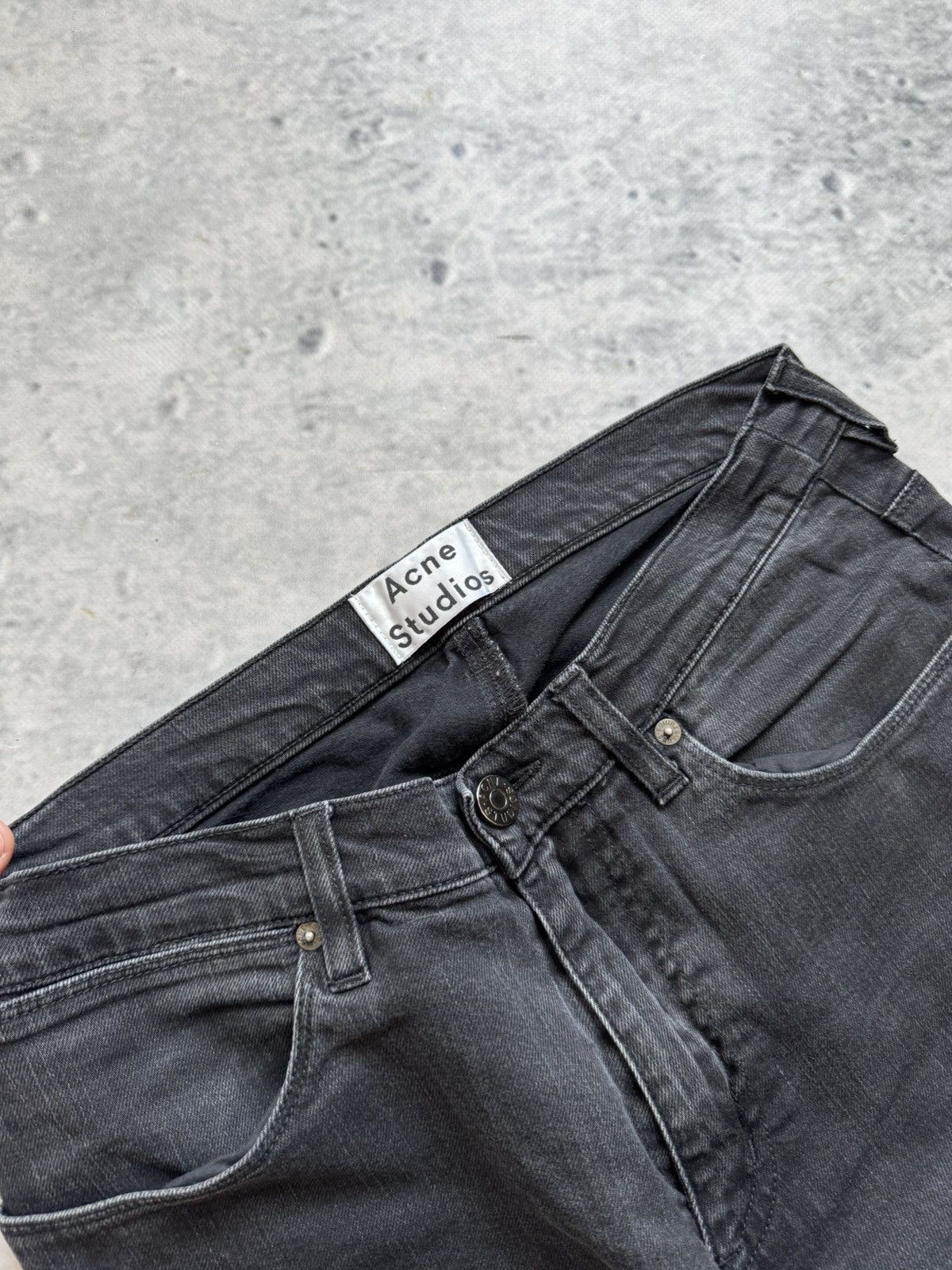 Acne Studios Acne Studio Woman’s Jeans black denim check measurements Size US 28 / EU 44 - 3 Thumbnail