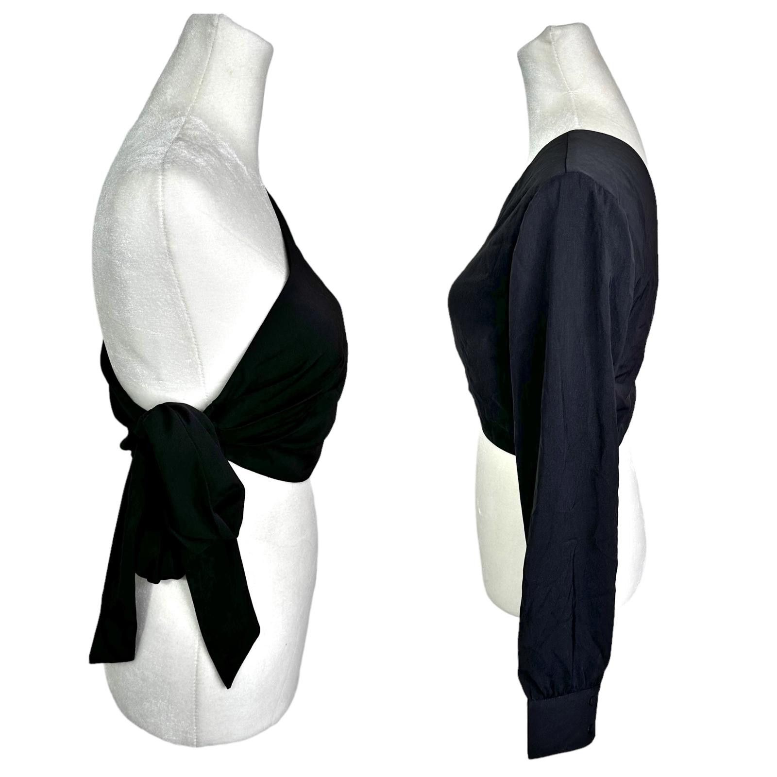REVOLVE × superdown NWT Superdown Charlotte One Shoulder Crop Top Black Womens S Size S / US 4 / IT 40 - 5 Thumbnail