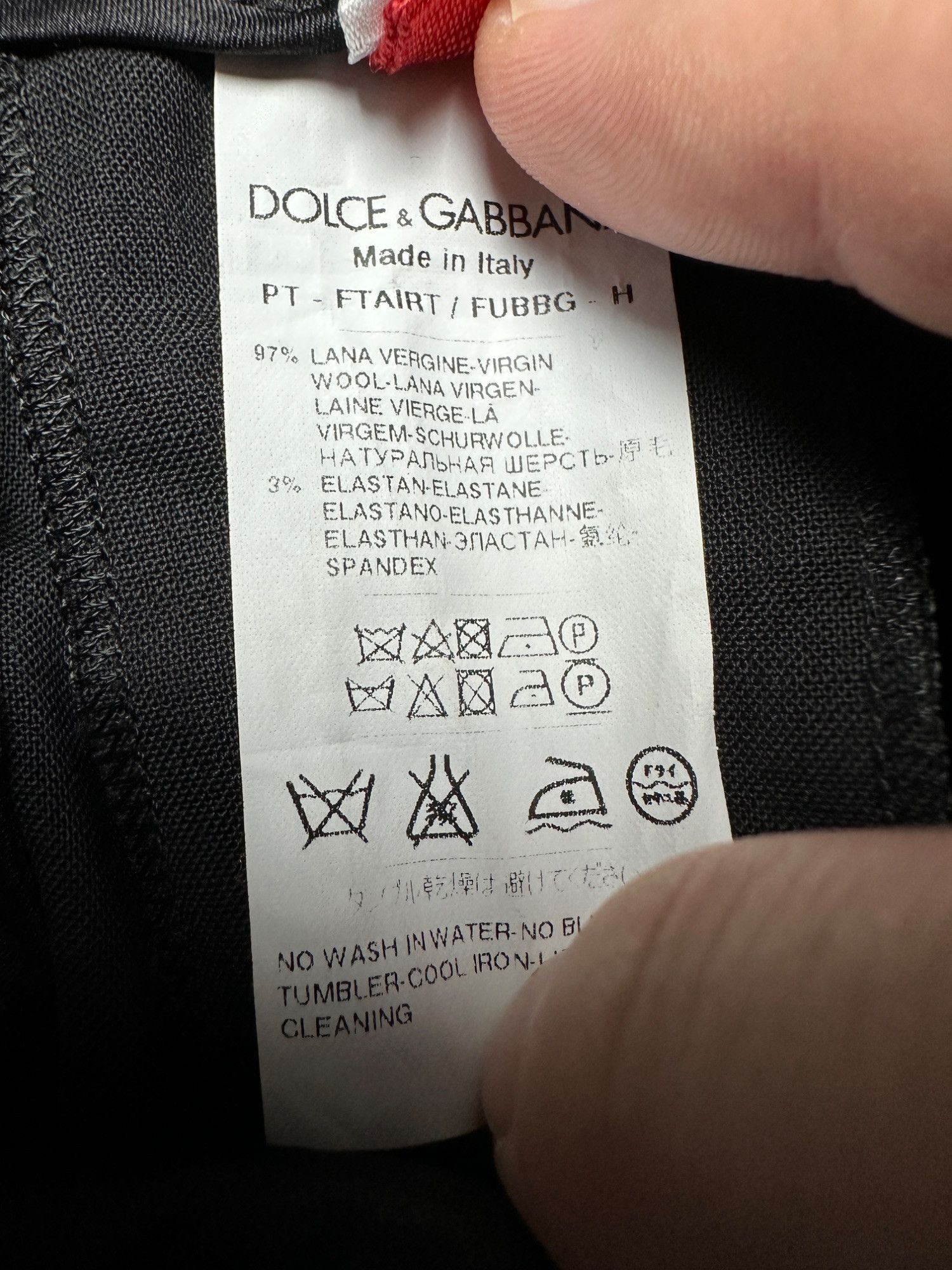 Dolce & Gabbana Black Pleated Trousers Size 42 Zip Ankle 90s