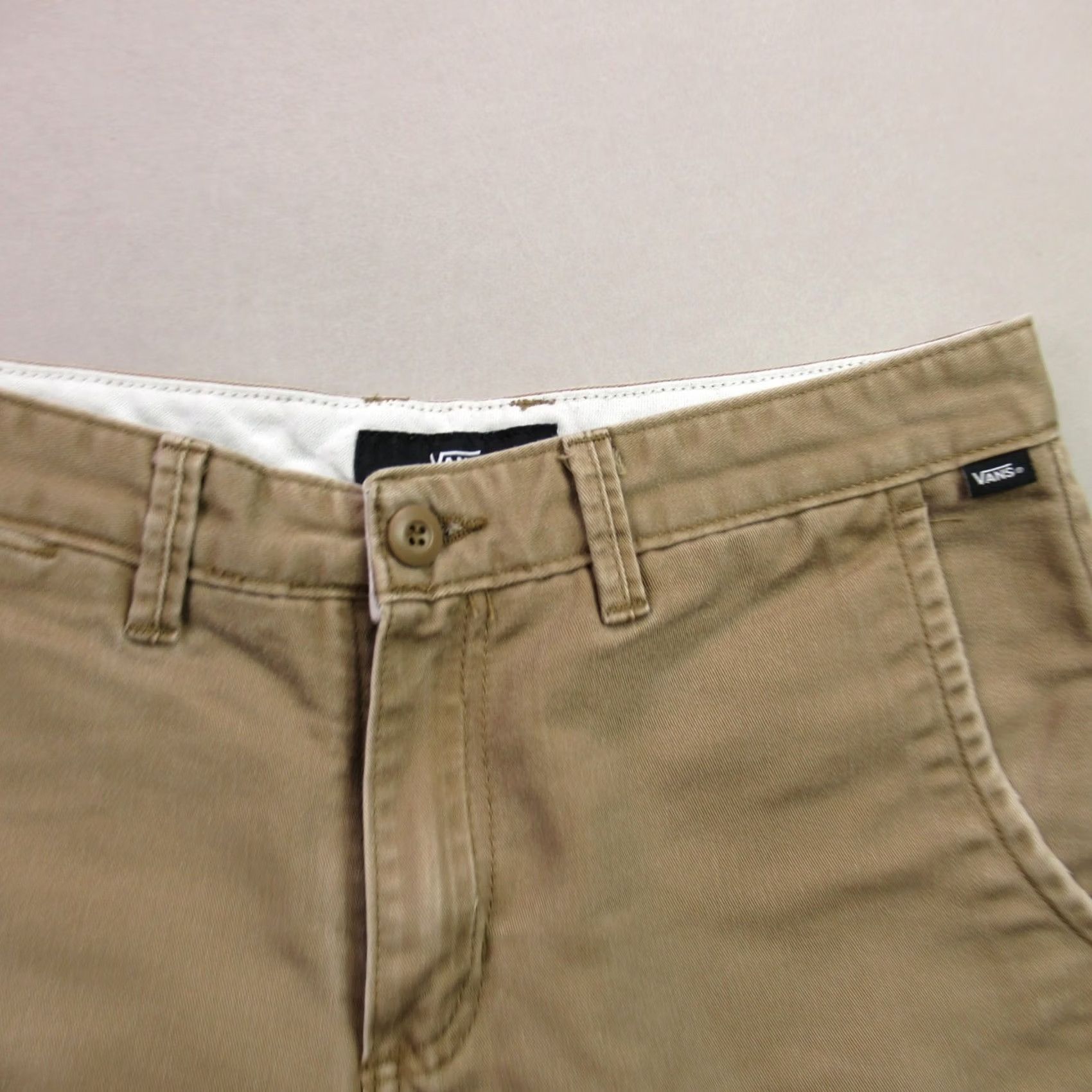 Vans VANS Chino Shorts Men's Size 30 Regular Flat Front Skate Tan Pockets Size US 30 / EU 46 - 3 Thumbnail