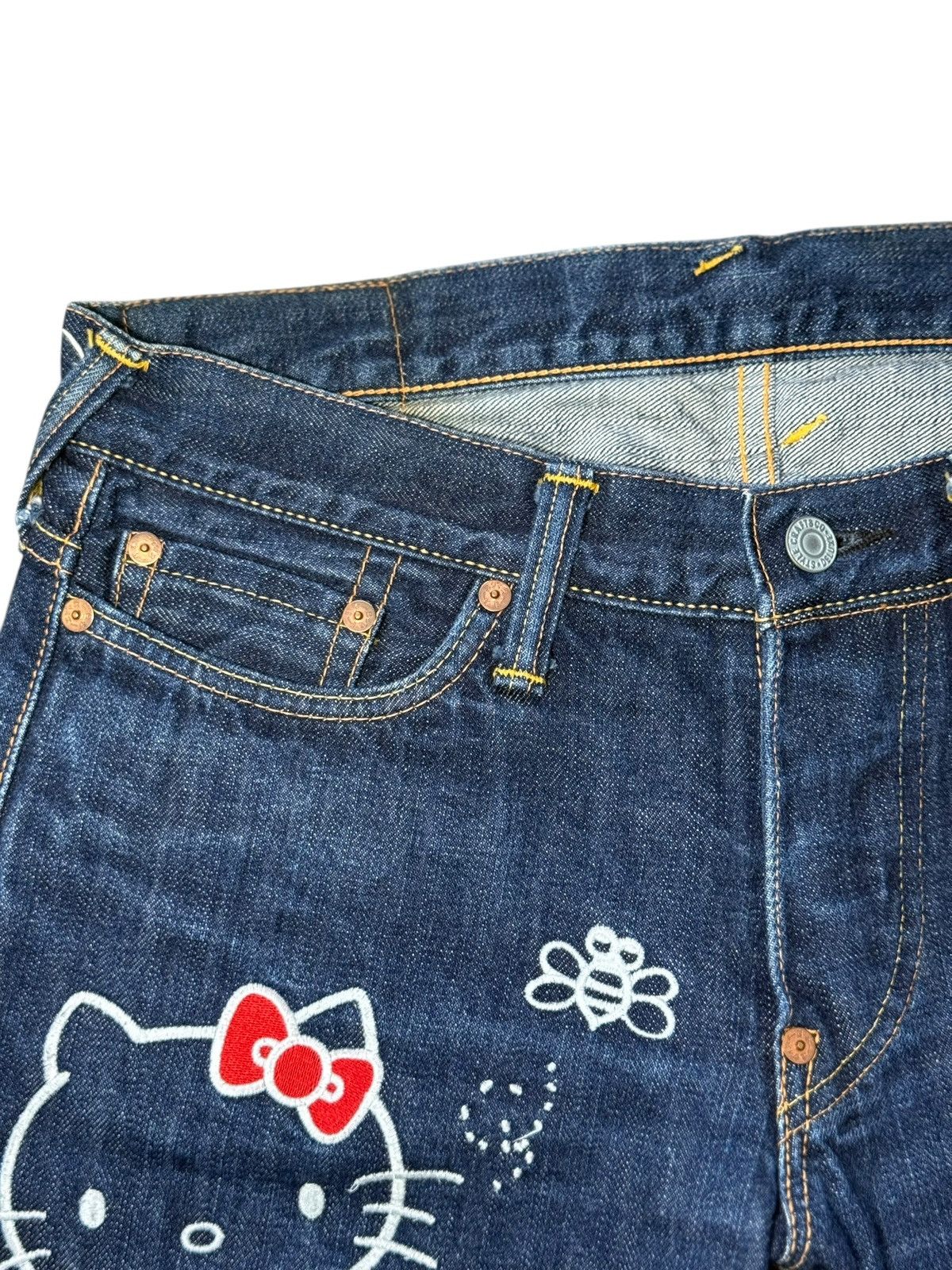 Evisu Rare 00s Evisu x Hello Kitty Collaboration Jeans Size US 28 / EU 44 - 8 Thumbnail