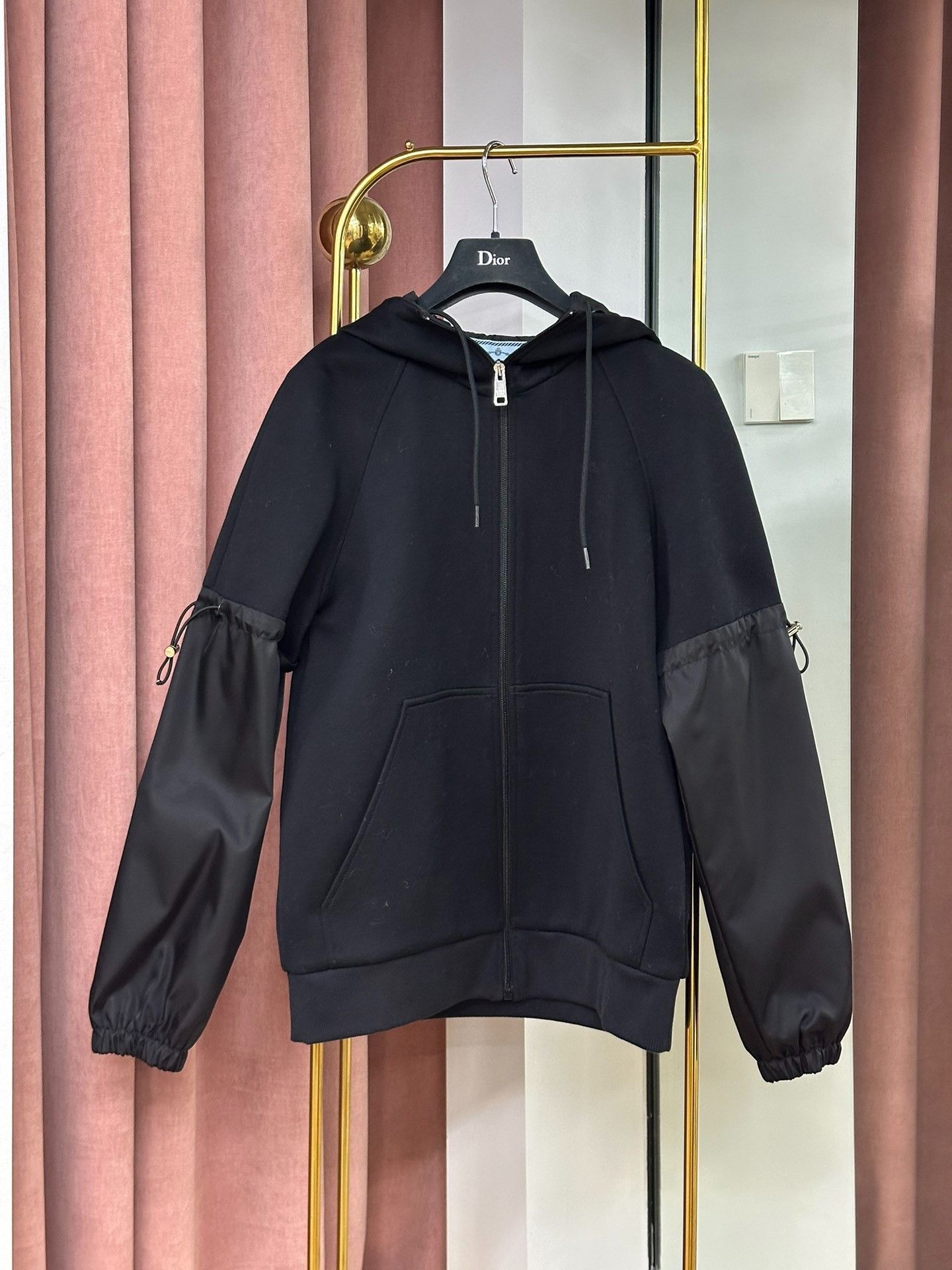 Prada Prada Black Hooded Jacket Size US XS / EU 42 / 0 - 1 Thumbnail