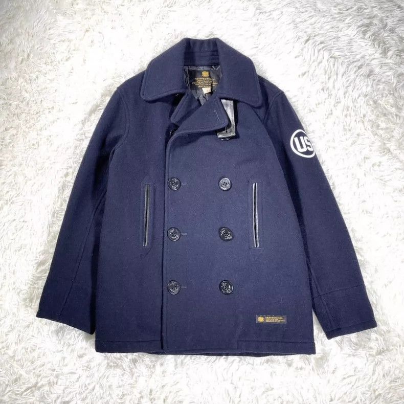 Neighborhood NEIGHBORHOOD Wool Blend Peacoat - dmc Size US S / EU 44-46 / 1 - 1 Thumbnail