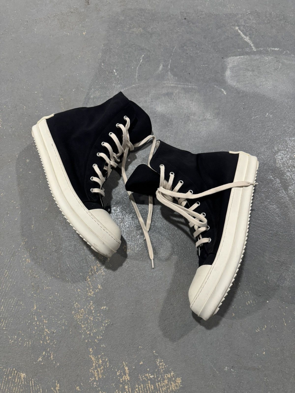 Rick Owens Rick Owens Darkshadow ramones hightop nylon Size US 11 / EU 44 - 4 Thumbnail