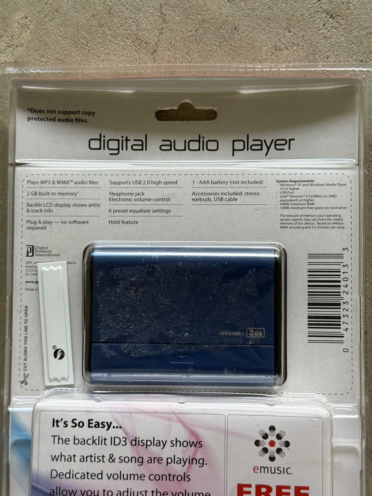 Vintage Y2K Vintage Portable MP3 Player Digital Audio Player Sealed Size ONE SIZE - 5 Thumbnail
