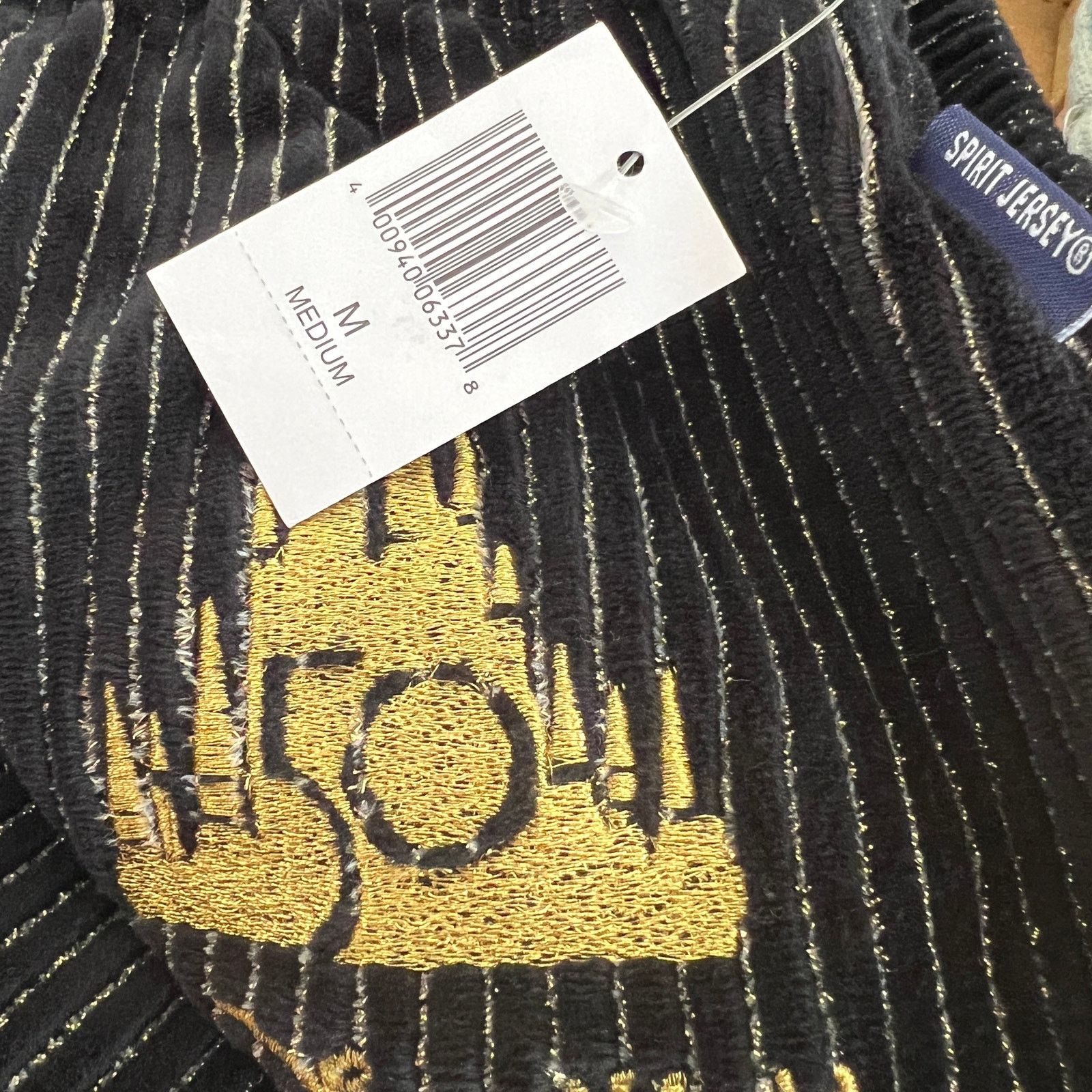Disney Disney Luxe Velour Joggers Black Gold 50t SpiritJersey M NWT Size 32" / US 10 / IT 46 - 8 Thumbnail